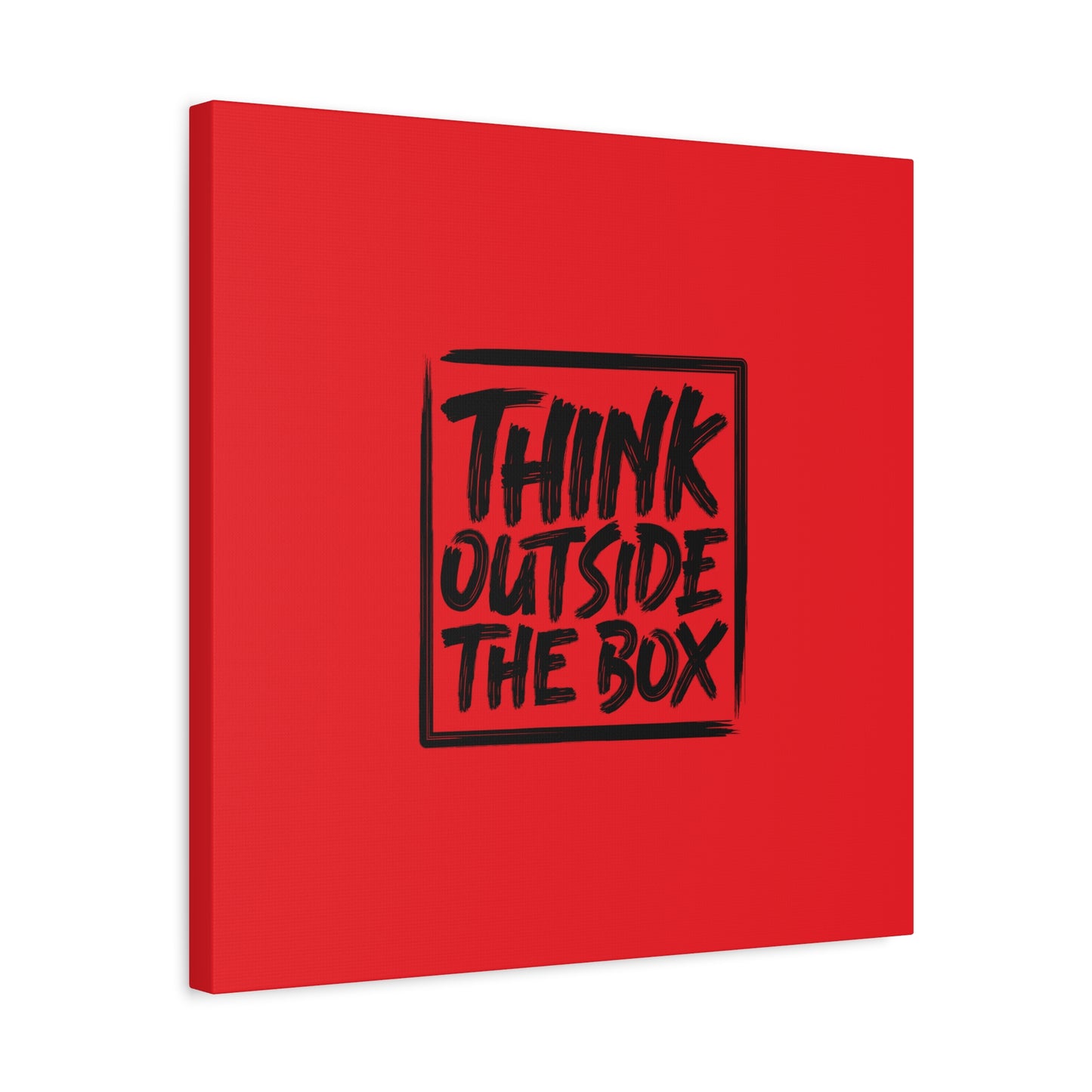 Think Outside The Box Matte Canvas, Stretched, 1.25"