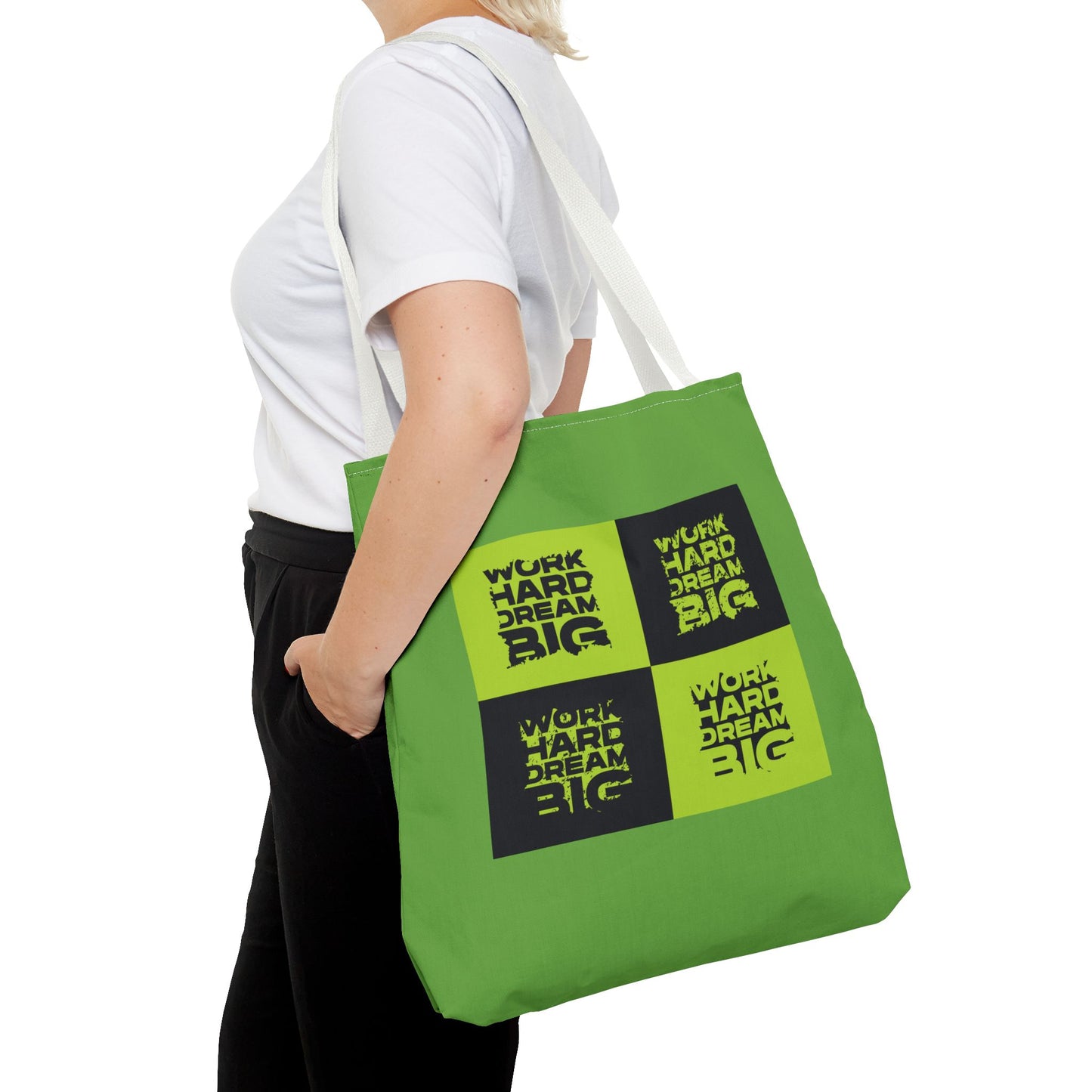 Work Hard Dream Big Tote Bag (AOP)