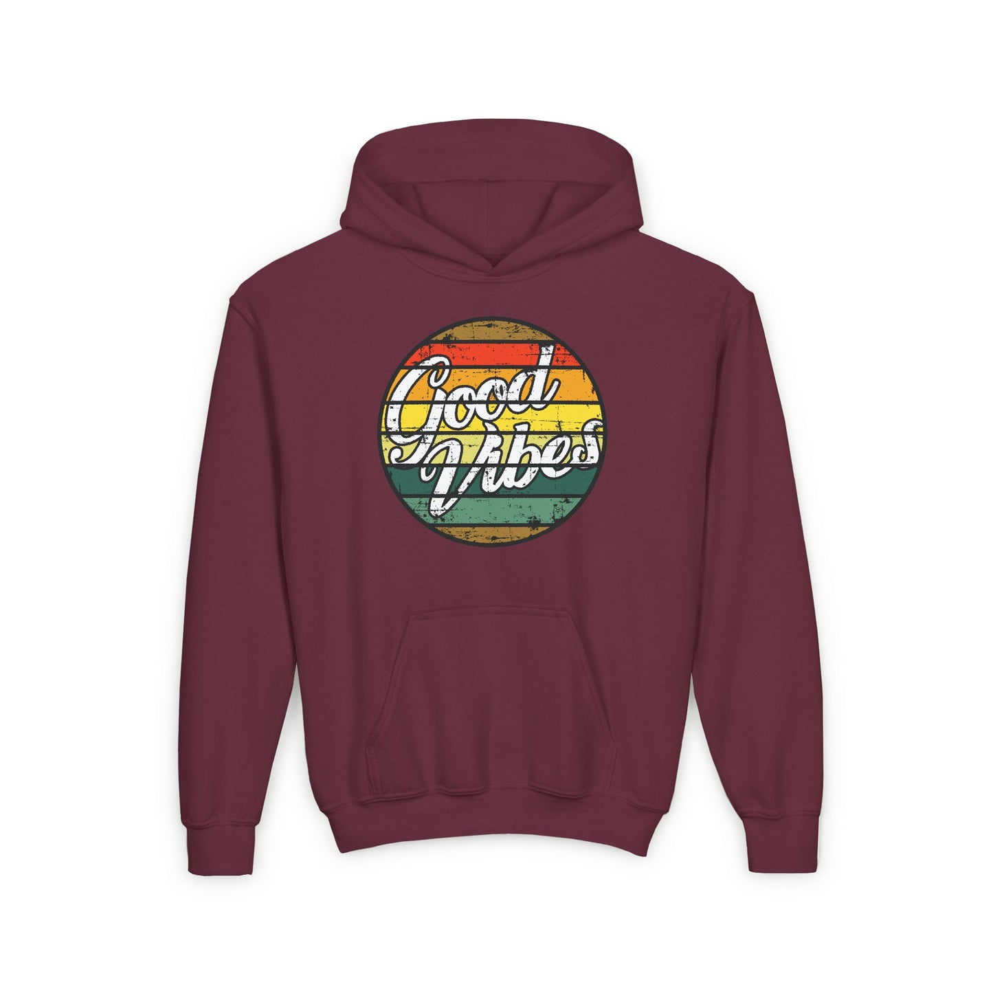 Good Vibes Youth Heavy Blend Hooded Sweatshirt