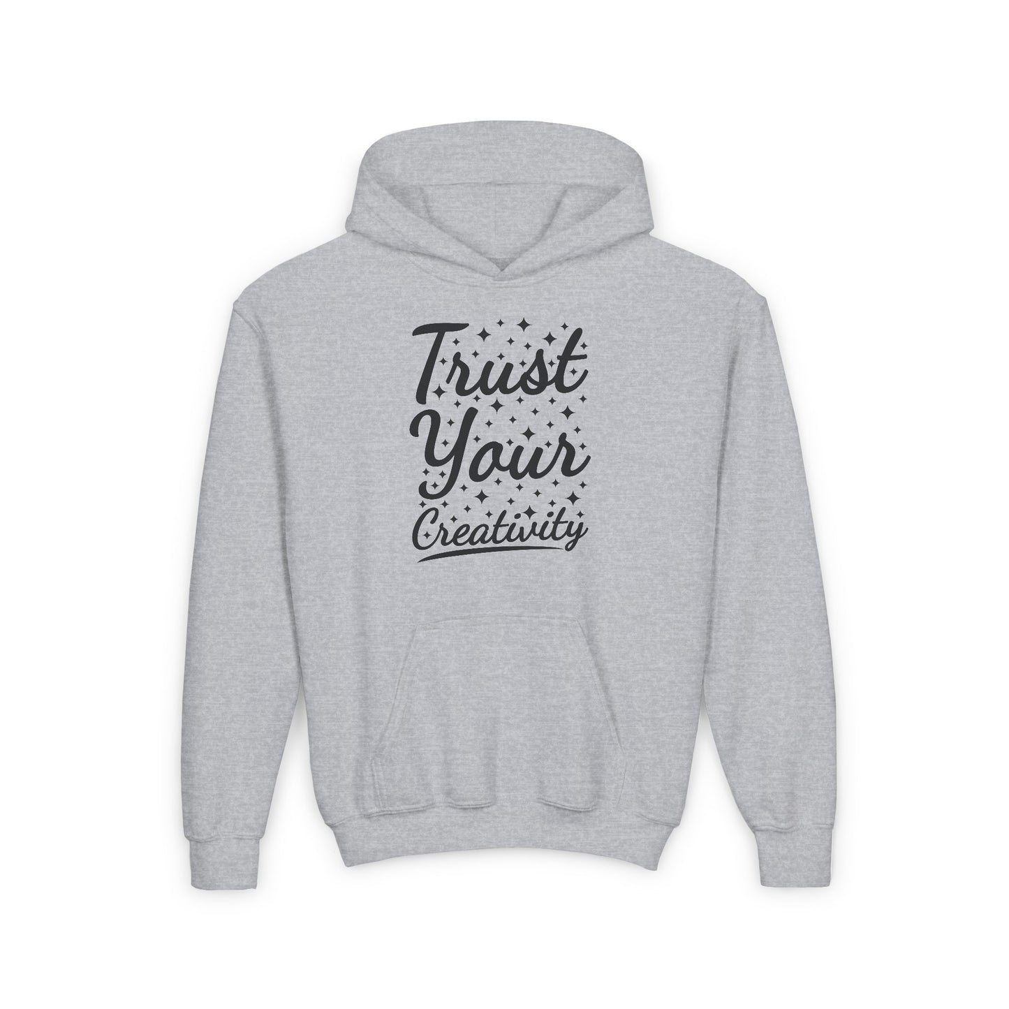 Trust Your Creativity Youth Heavy Blend Hooded Sweatshirt