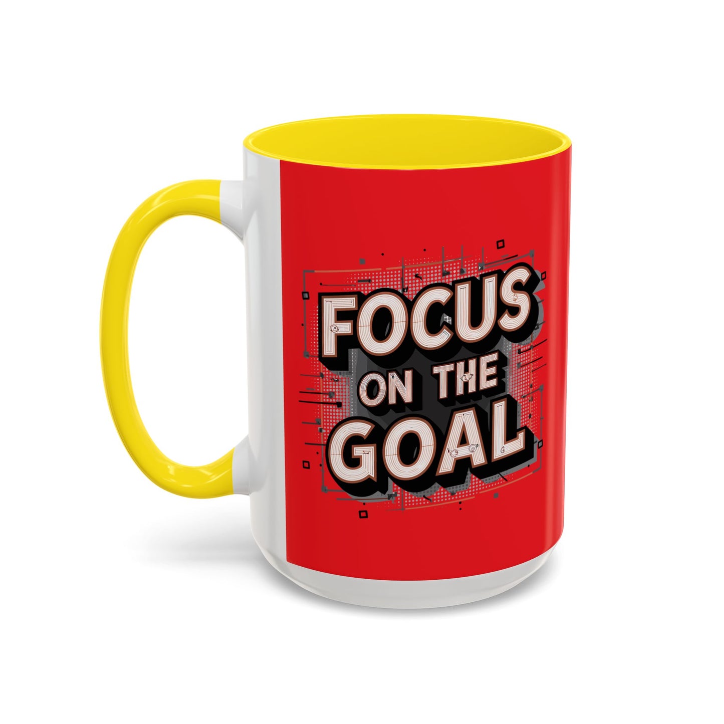 Focus On The Goal Accent Coffee Mug (11, 15oz)