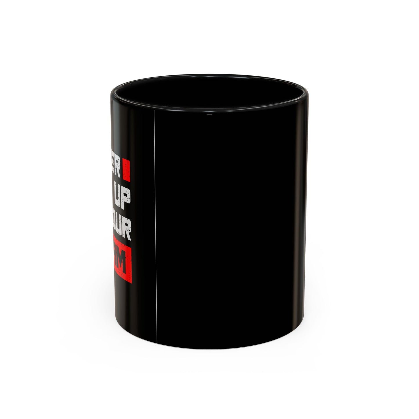 Never Give Up On Your Dream Accent Coffee Mug (11, 15oz)