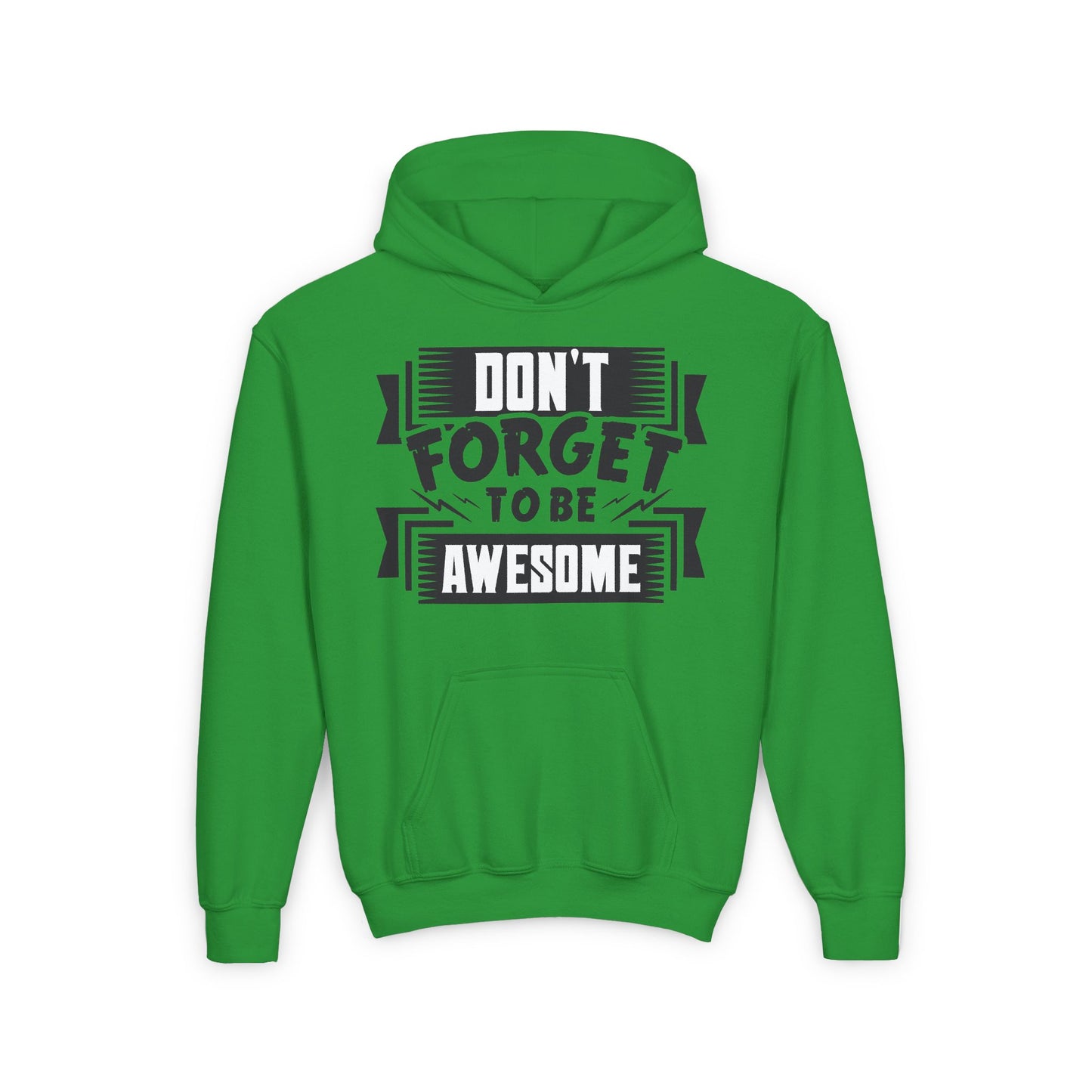 Don't Forget To Be Awesome Youth Heavy Blend Hooded Sweatshirt