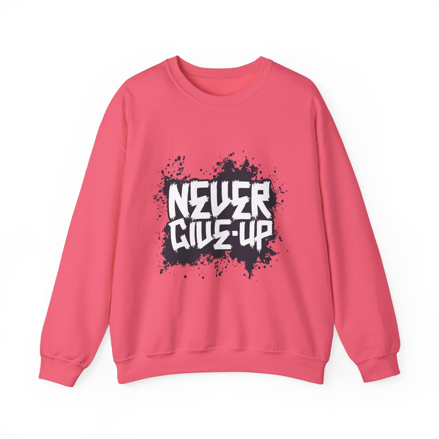 Never Give Up Unisex Heavy Blend™ Crewneck Sweatshirt