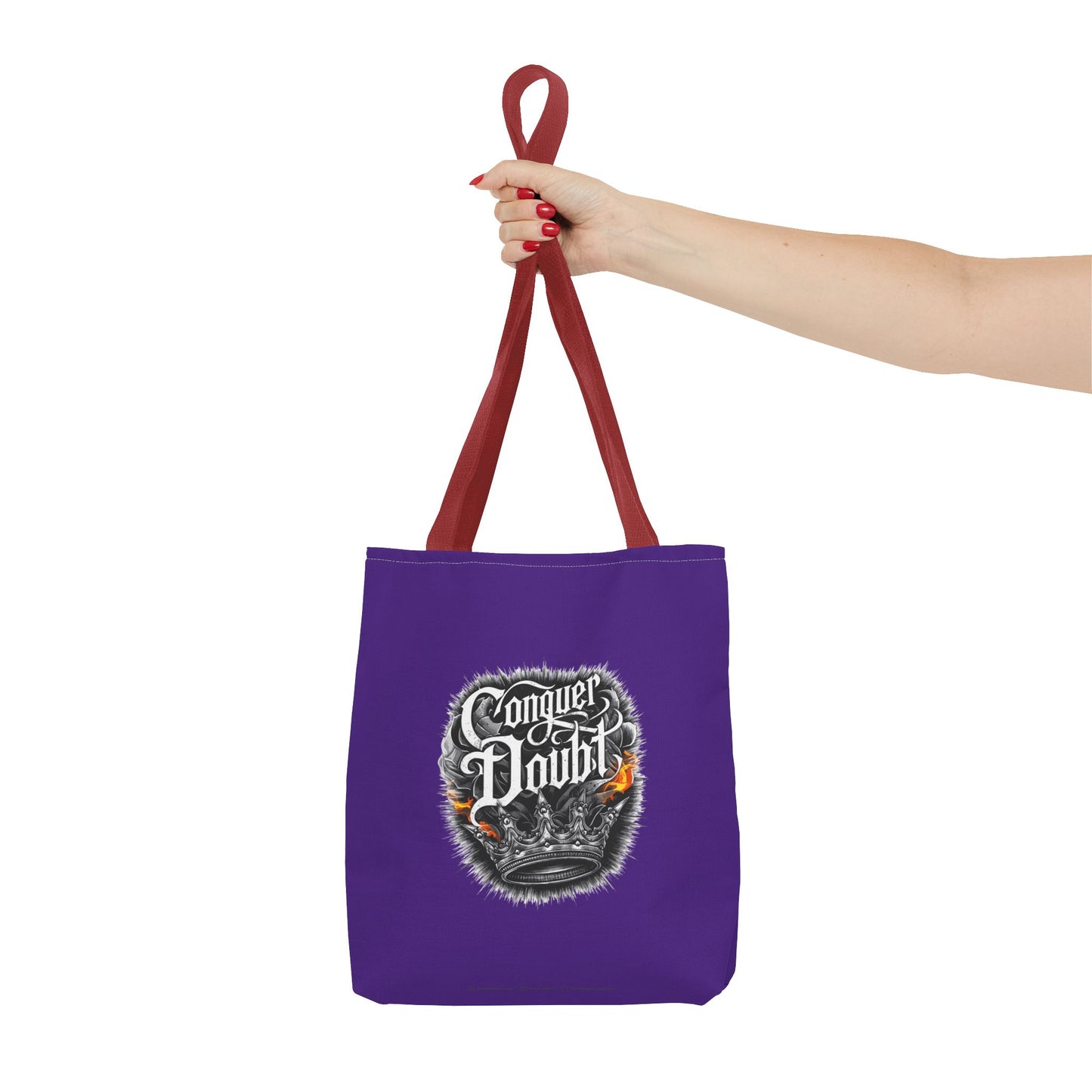 Conquer Doubt Tote Bag (AOP)