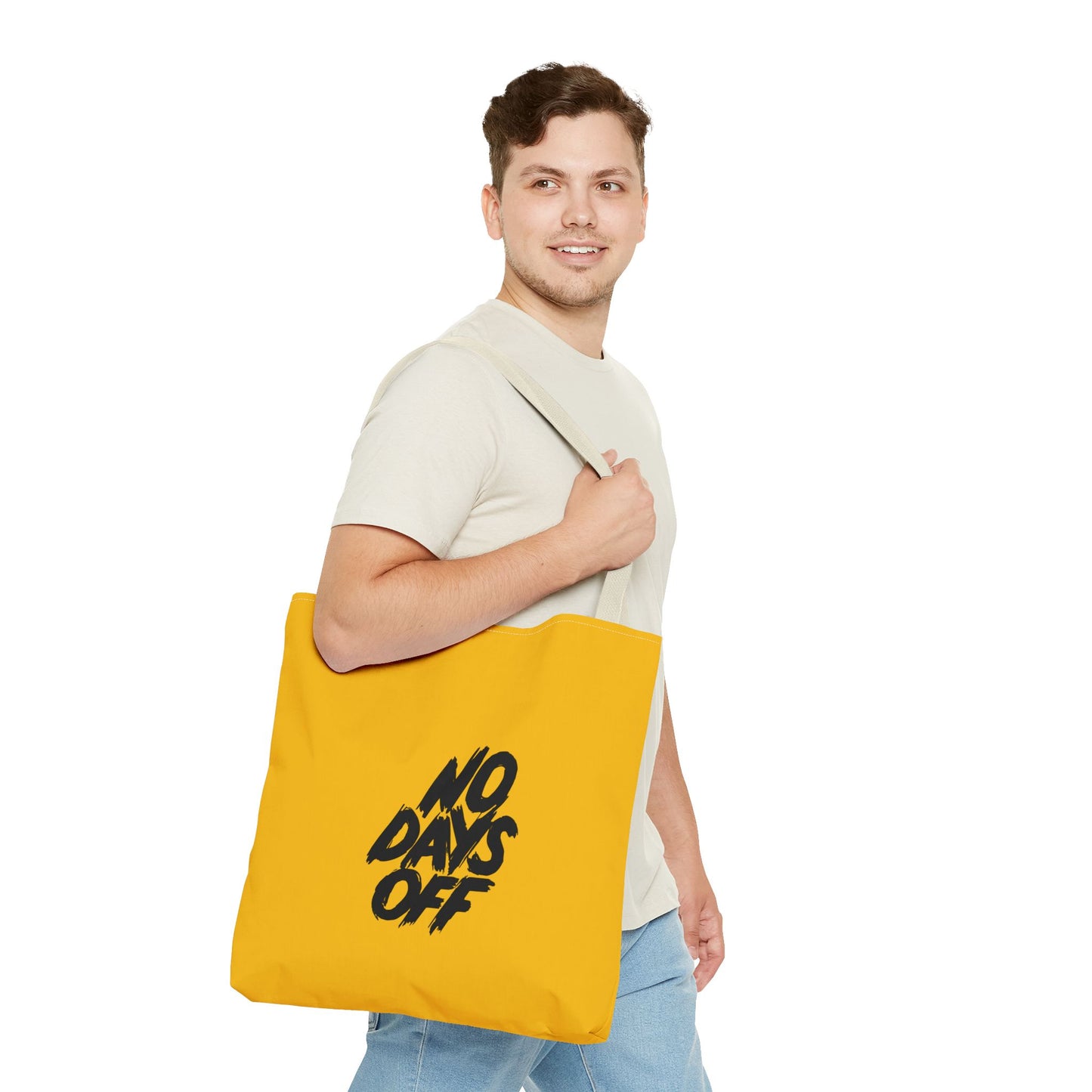 No Days Off Tote Bag (AOP)