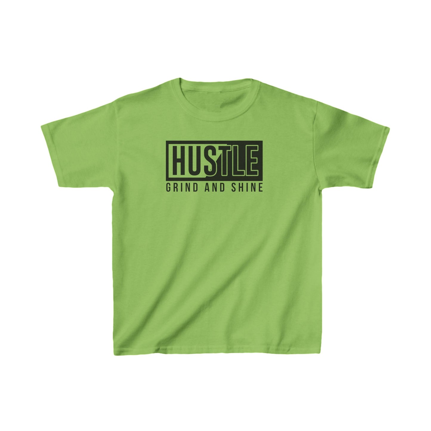 Hustle Grind And Shine Kids Heavy Cotton™ Tee