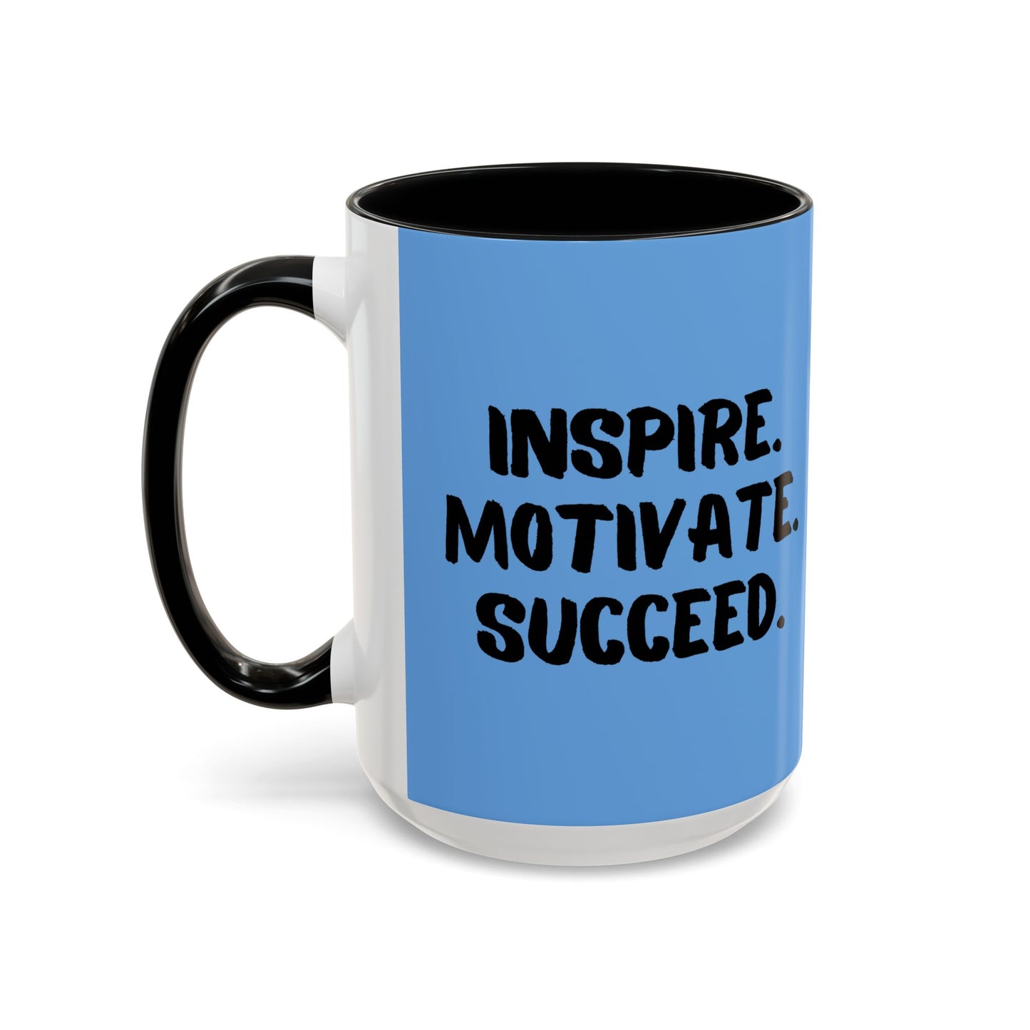 Inspire Motivate Succeed Accent Coffee Mug (11, 15oz)