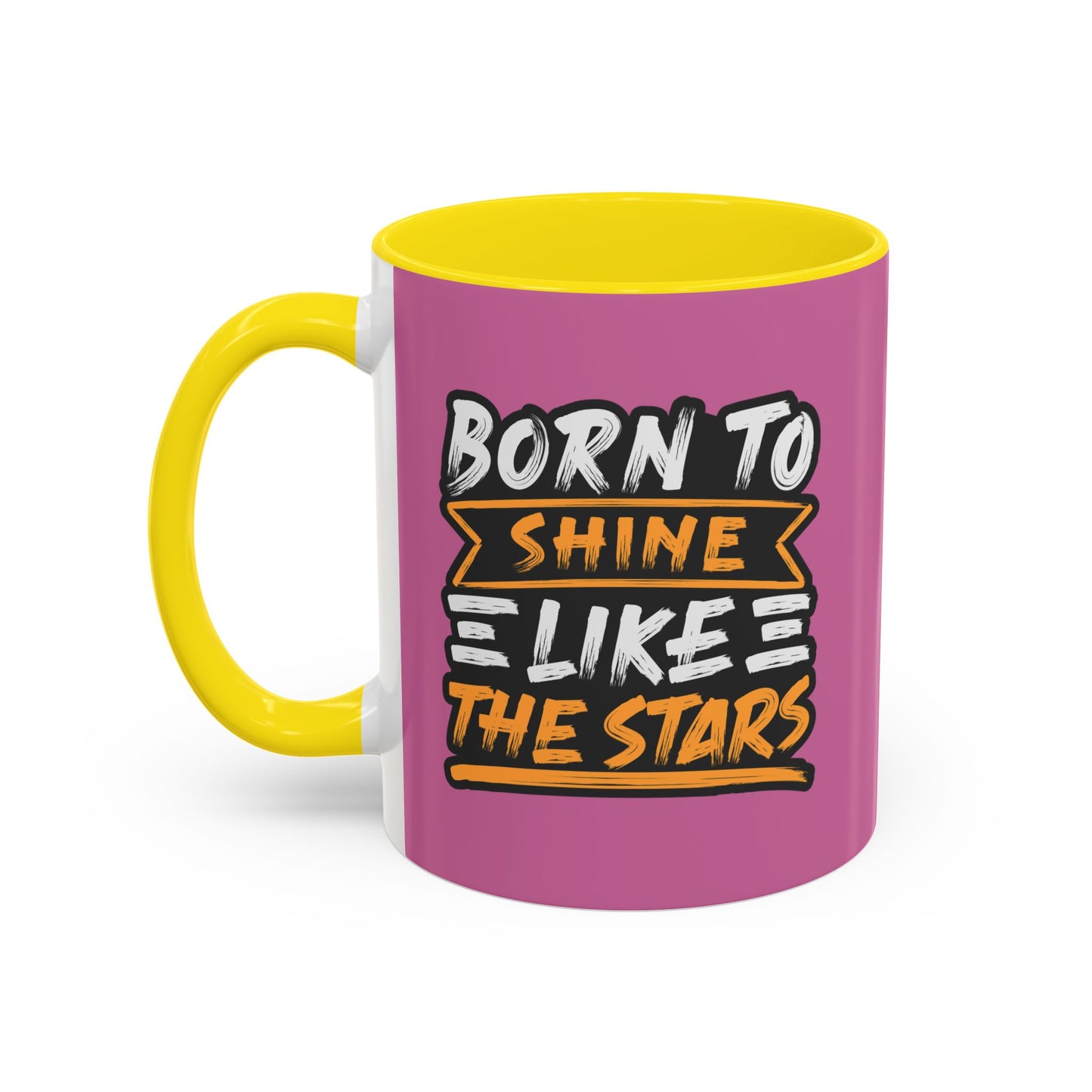 Born To Shine Like The Stars Accent Coffee Mug (11, 15oz)