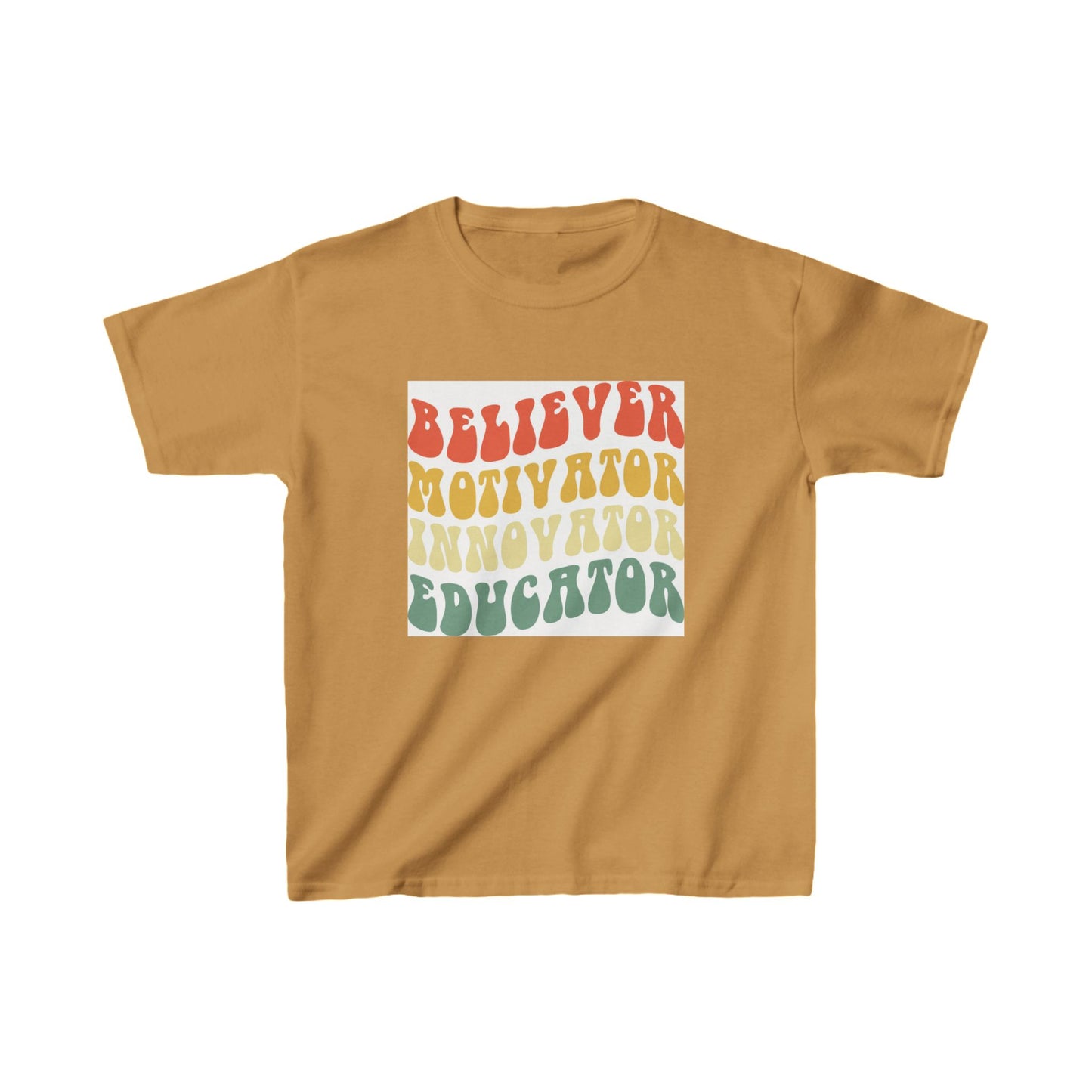 Believer Motivator Innovator Educator Kids Heavy Cotton™ Tee