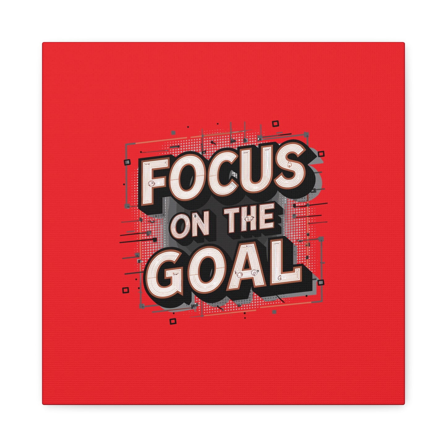 Focus On The Goal Matte Canvas, Stretched, 1.25"