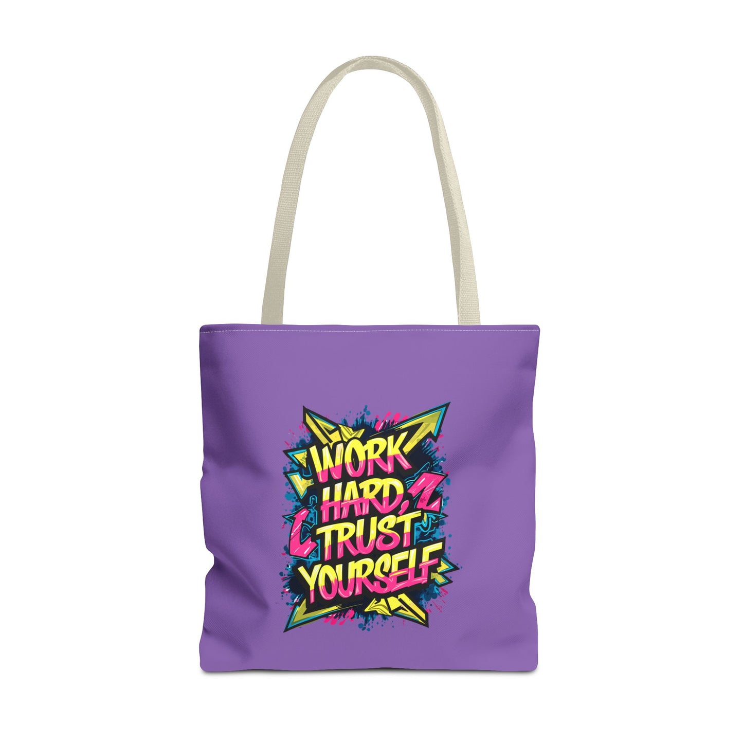 Work Hard Trust Yourself Tote Bag (AOP)
