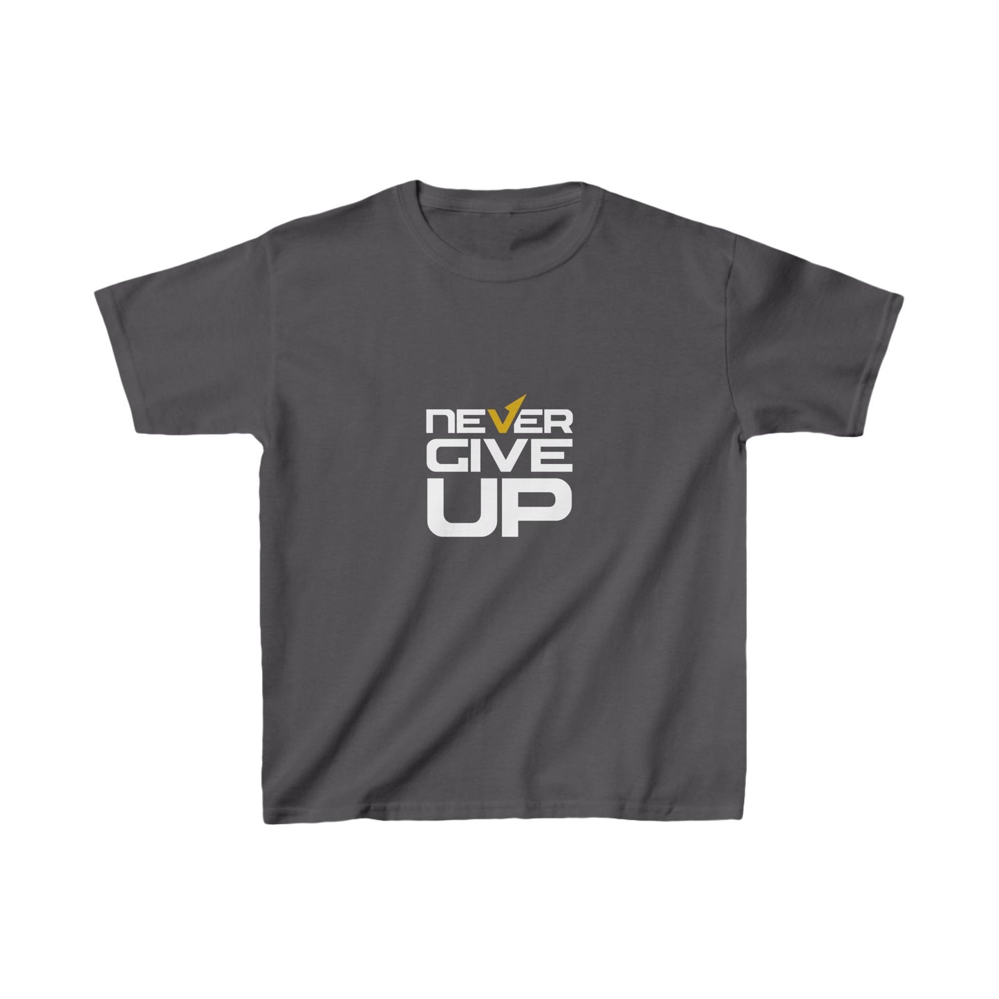 Never Give Up Kids Heavy Cotton™ Tee