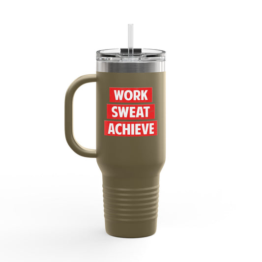 Work Sweat Achieve Insulated Travel Mug, 40oz