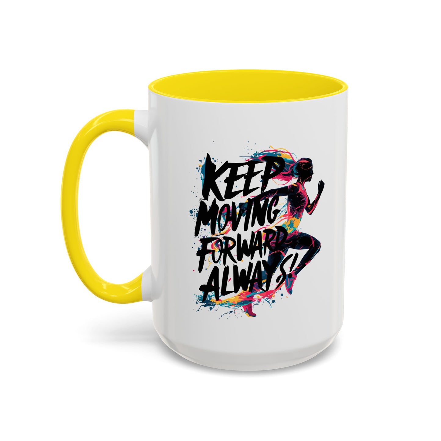 Keep Moving Forward Always Accent Coffee Mug (11, 15oz)