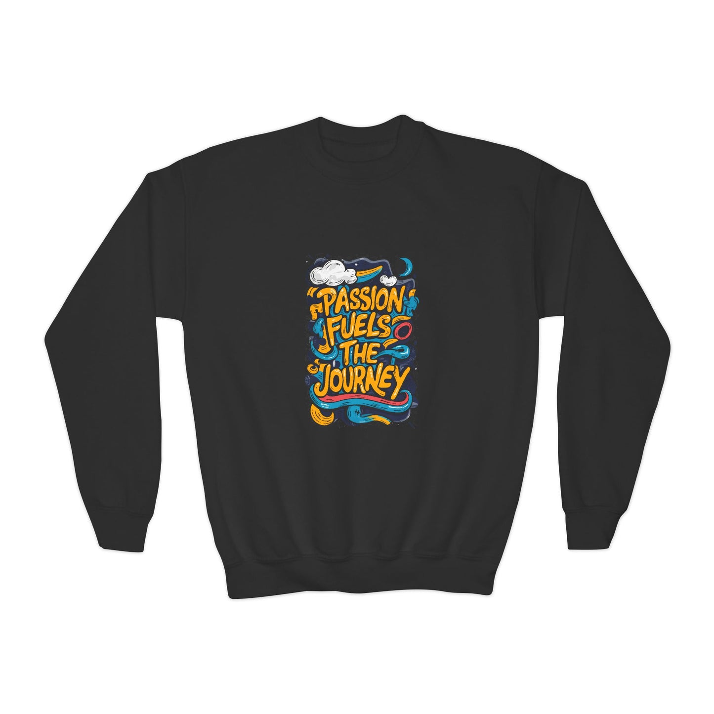 Passion Fuels The Journey Youth Crewneck Sweatshirt
