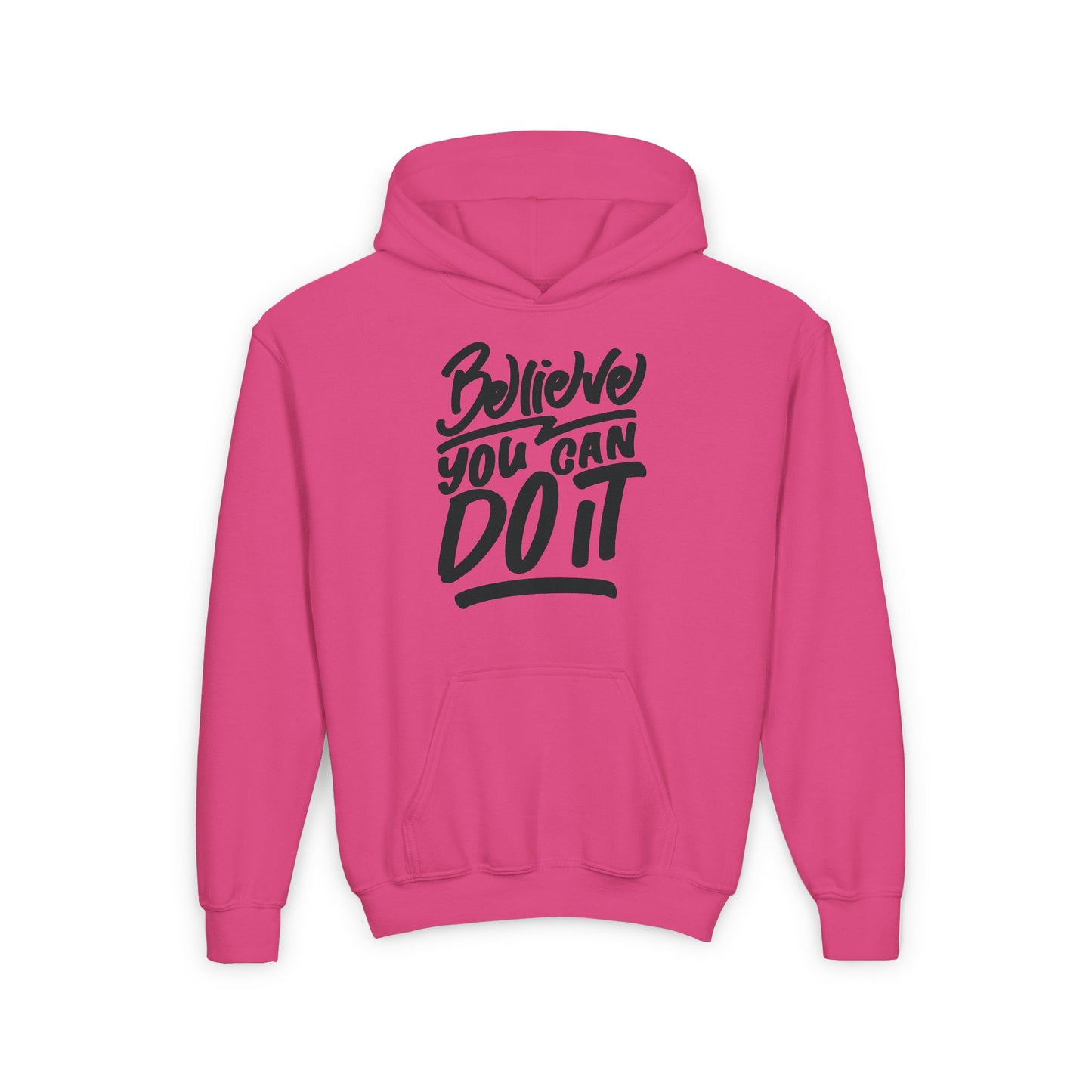 Believe You Can Do It Youth Heavy Blend Hooded Sweatshirt
