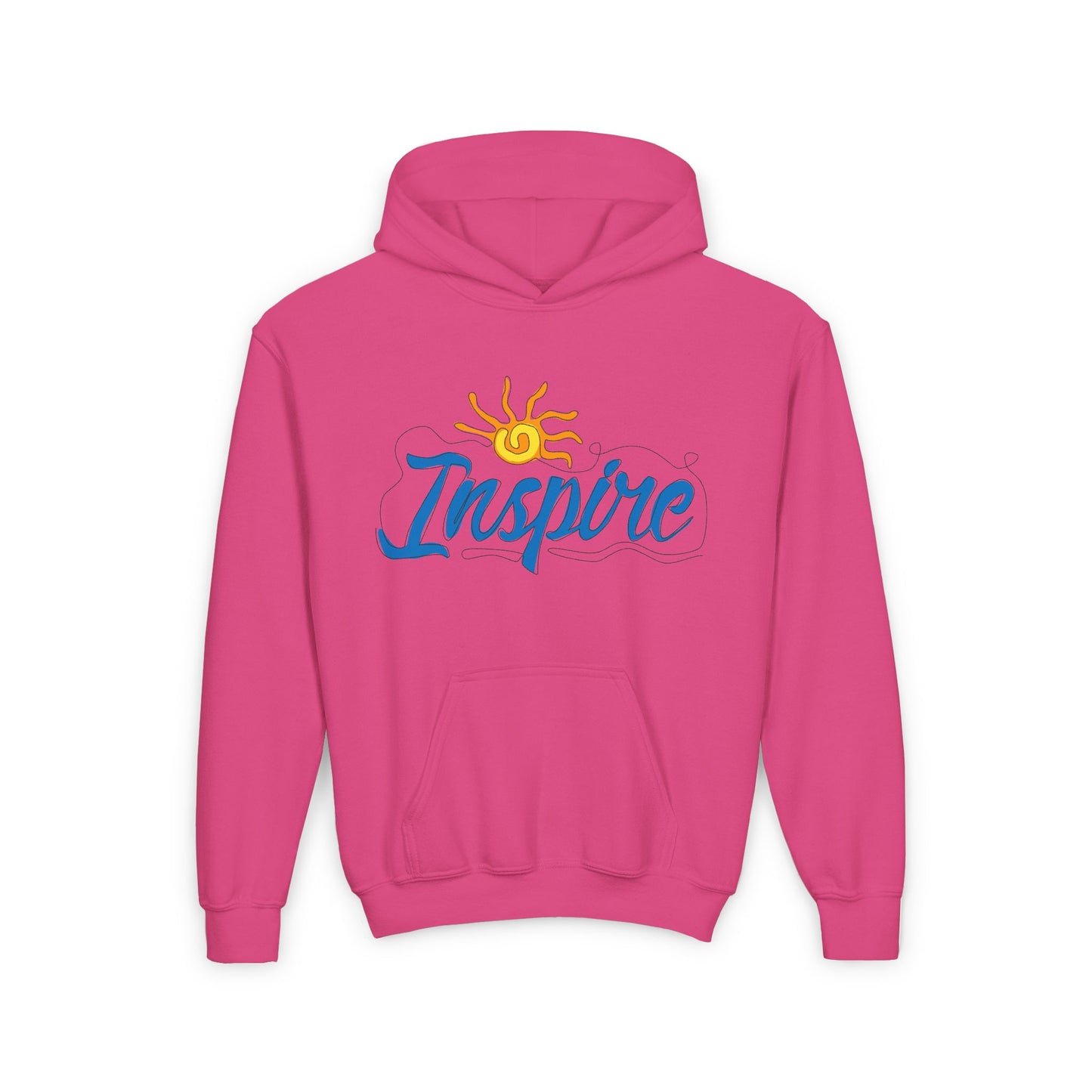 Inspire Youth Heavy Blend Hooded Sweatshirt