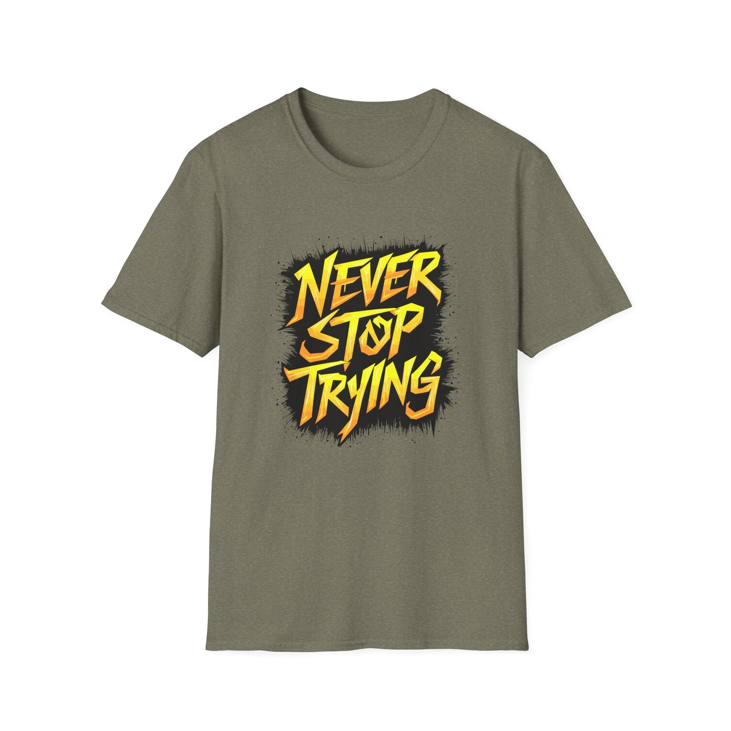 Never Stop Trying Unisex Softstyle T-Shirt