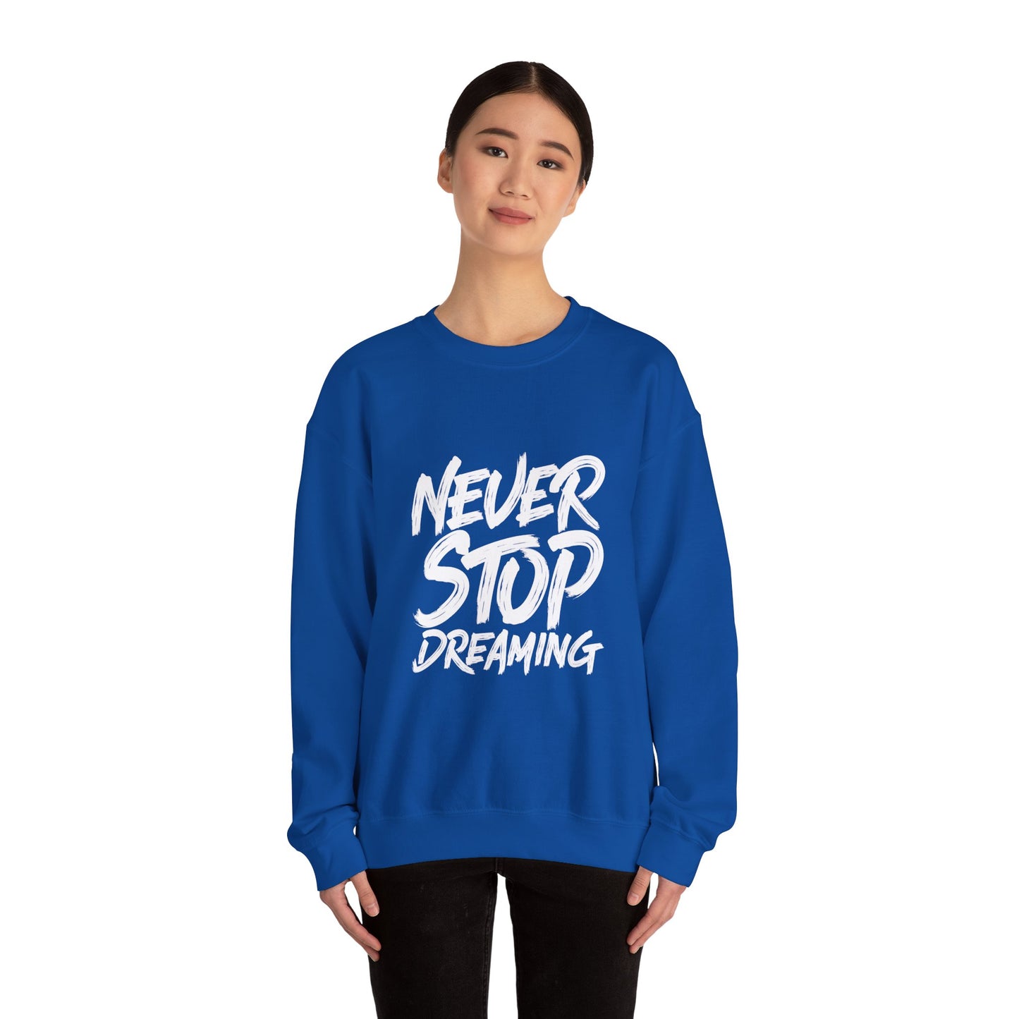 Never Stop Dreaming Unisex Heavy Blend™ Crewneck Sweatshirt