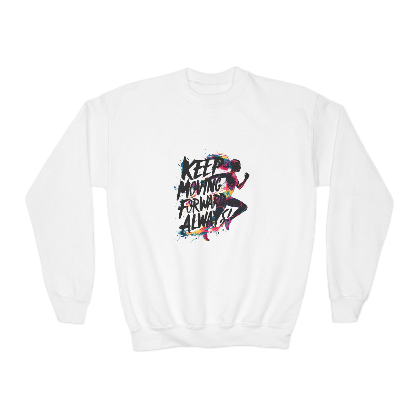 Keep Moving Forward Always Youth Crewneck Sweatshirt