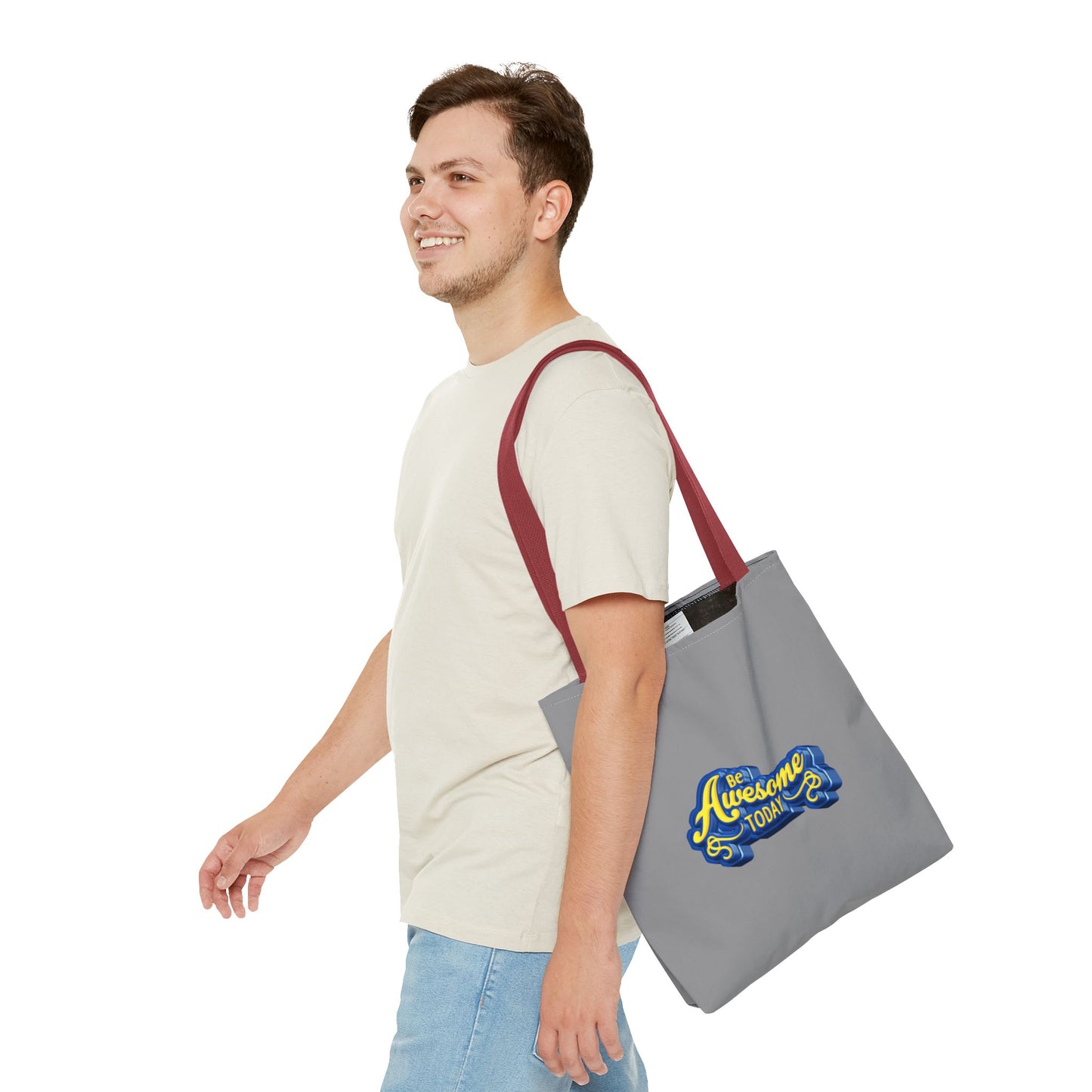 Be Awesome Today Tote Bag (AOP)