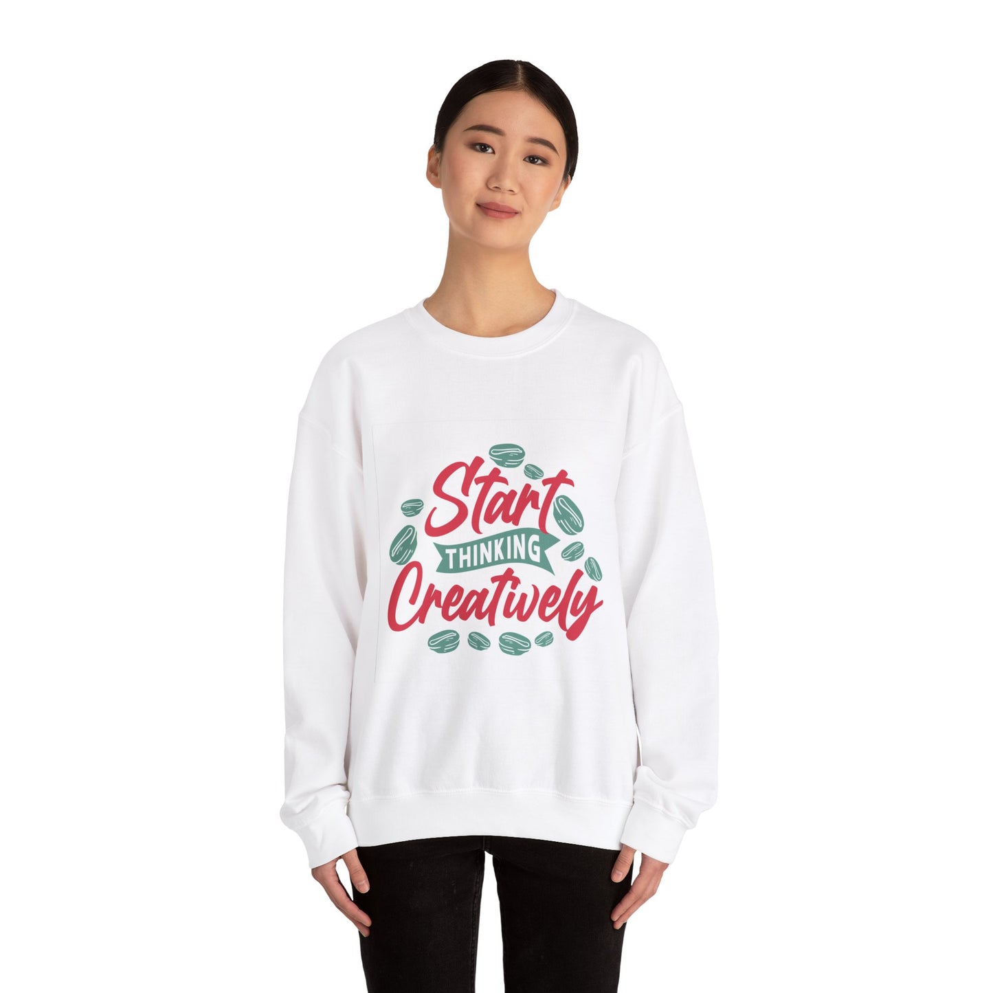 Start Thinking Unisex Heavy Blend™ Crewneck Sweatshirt