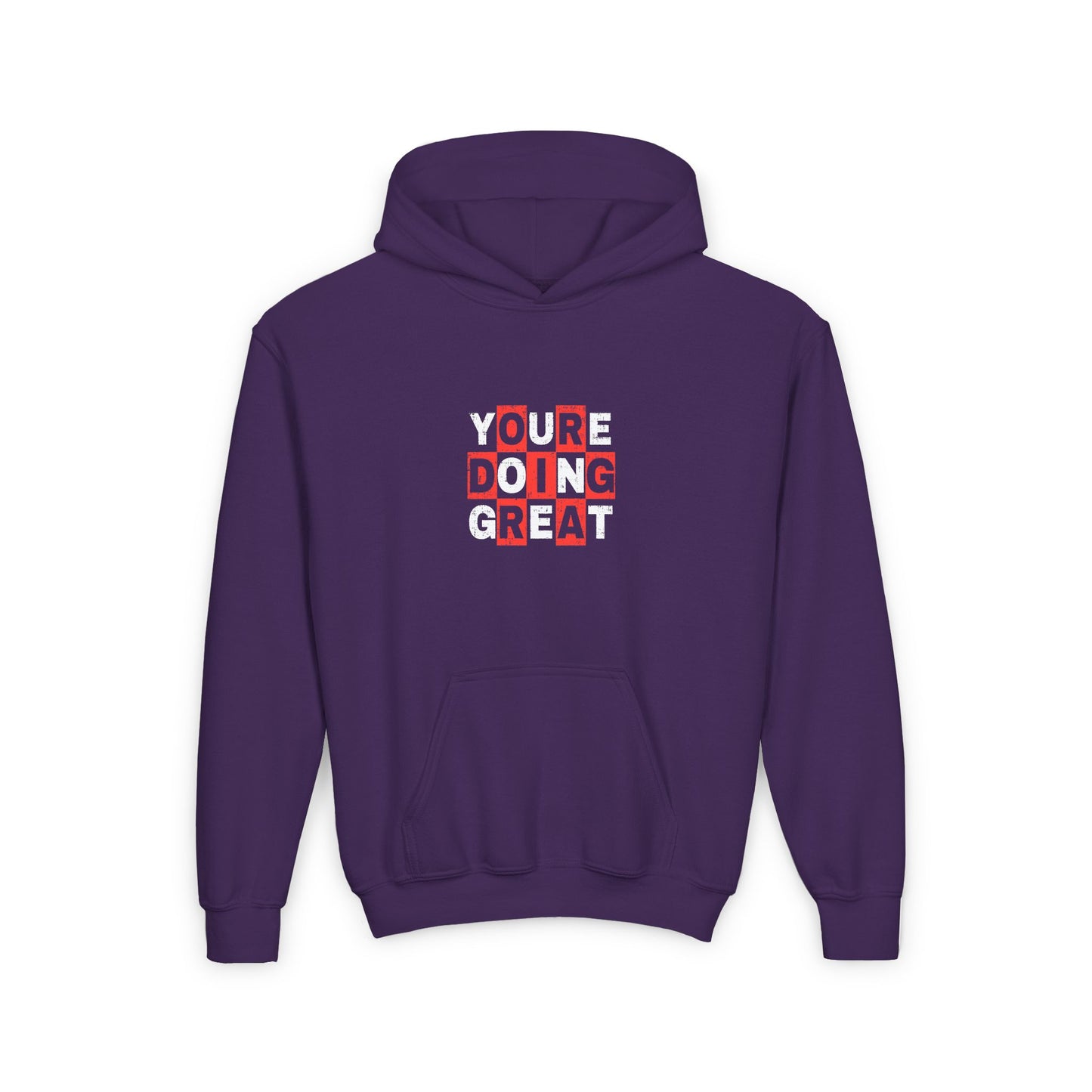 Youre Doing Great Youth Heavy Blend Hooded Sweatshirt