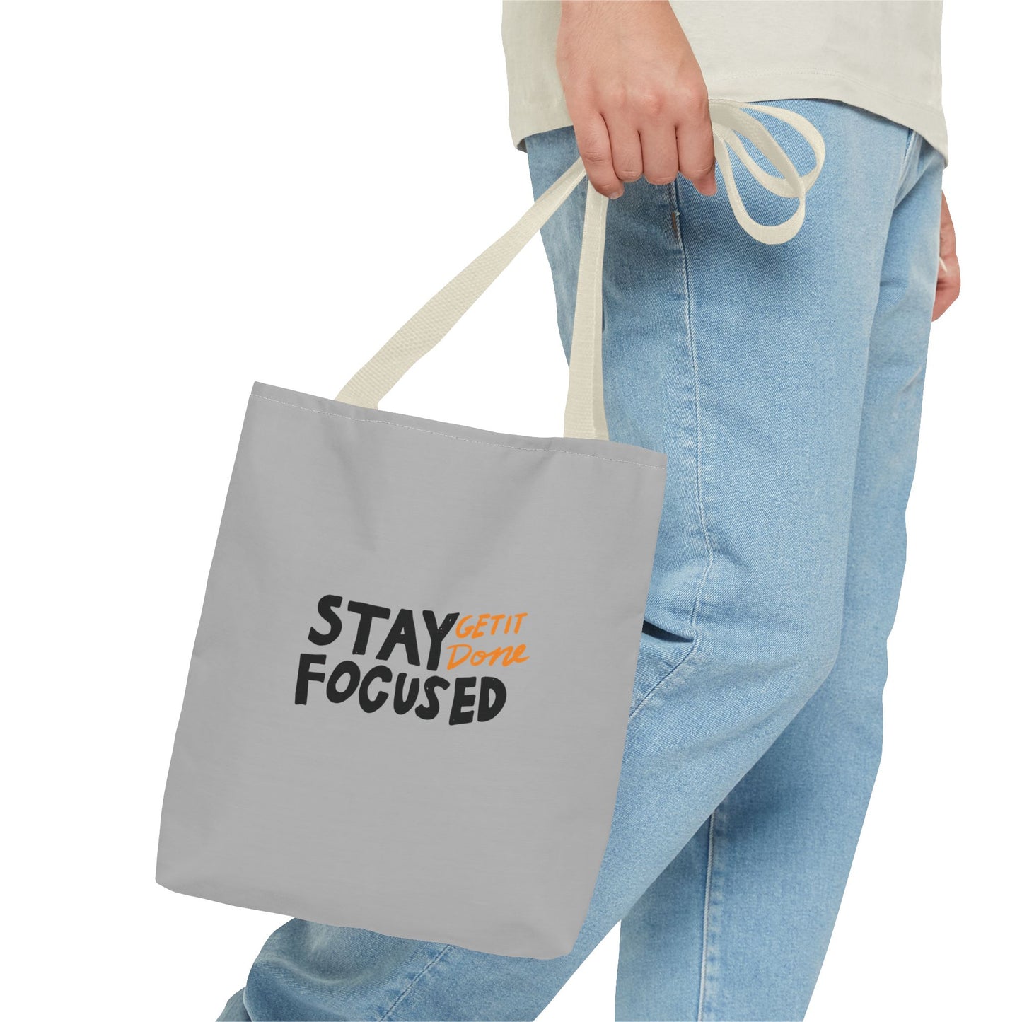Stay Focused Get It Done Tote Bag (AOP)