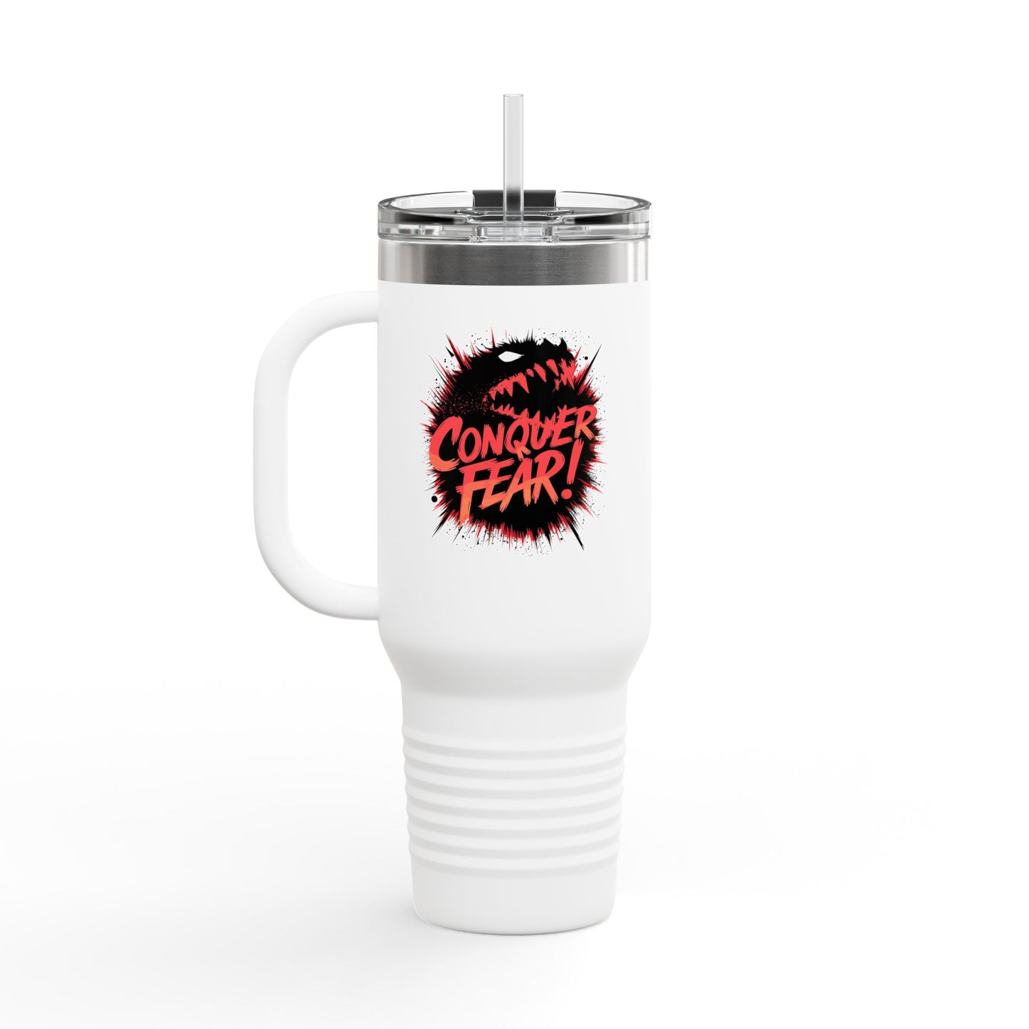Conquer Fear! Insulated Travel Mug, 40oz