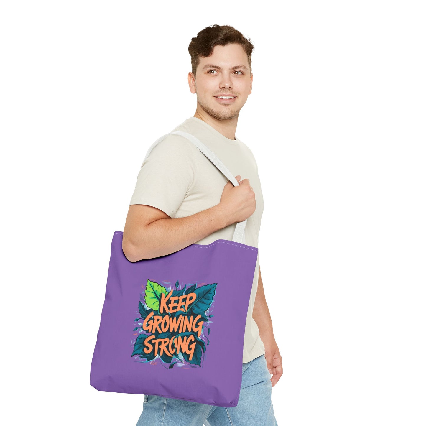 Keep Growing Strong Tote Bag (AOP)