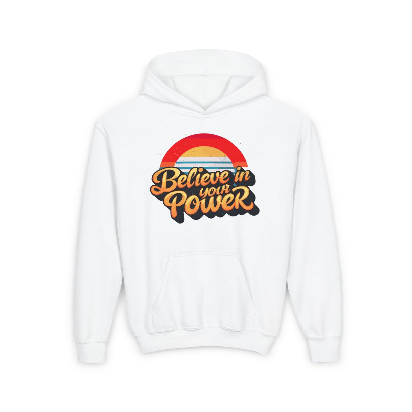Believe In Your Power Youth Heavy Blend Hooded Sweatshirt