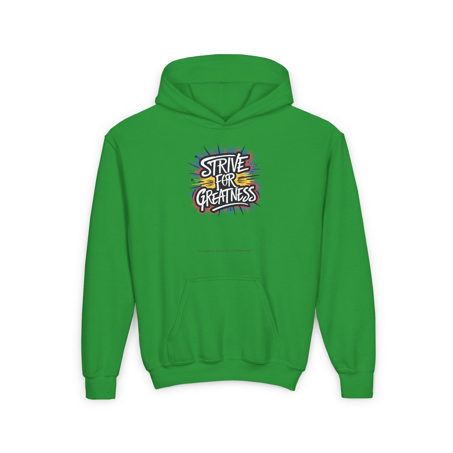 Strive For Greatness Youth Heavy Blend Hooded Sweatshirt