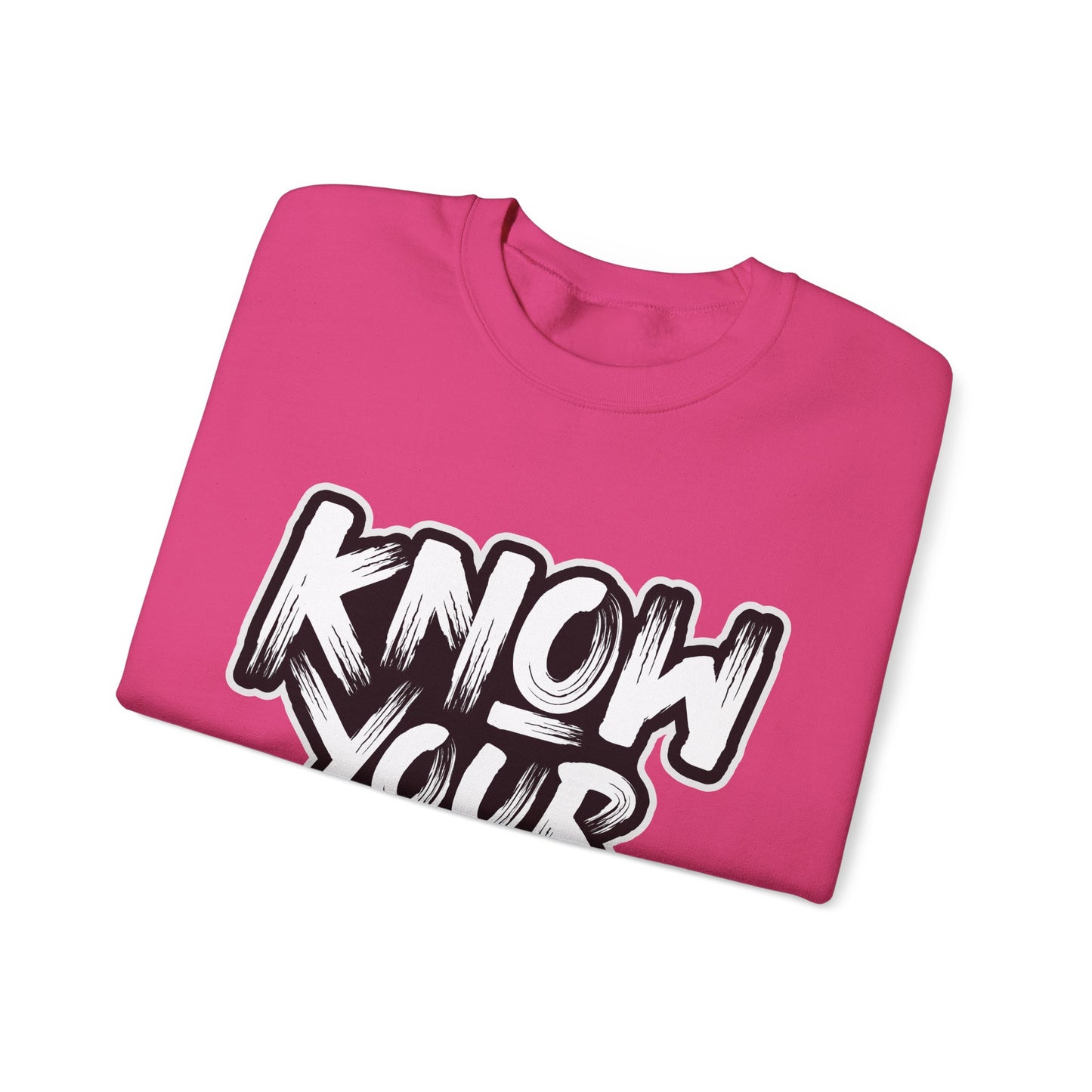 Know Your Worth Unisex Heavy Blend™ Crewneck Sweatshirt