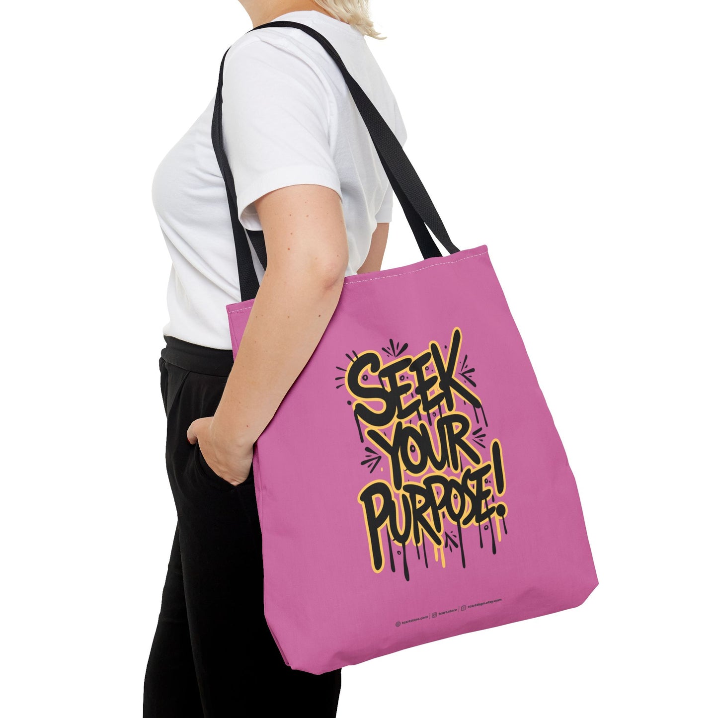 Seek Your Purpose! Tote Bag (AOP)