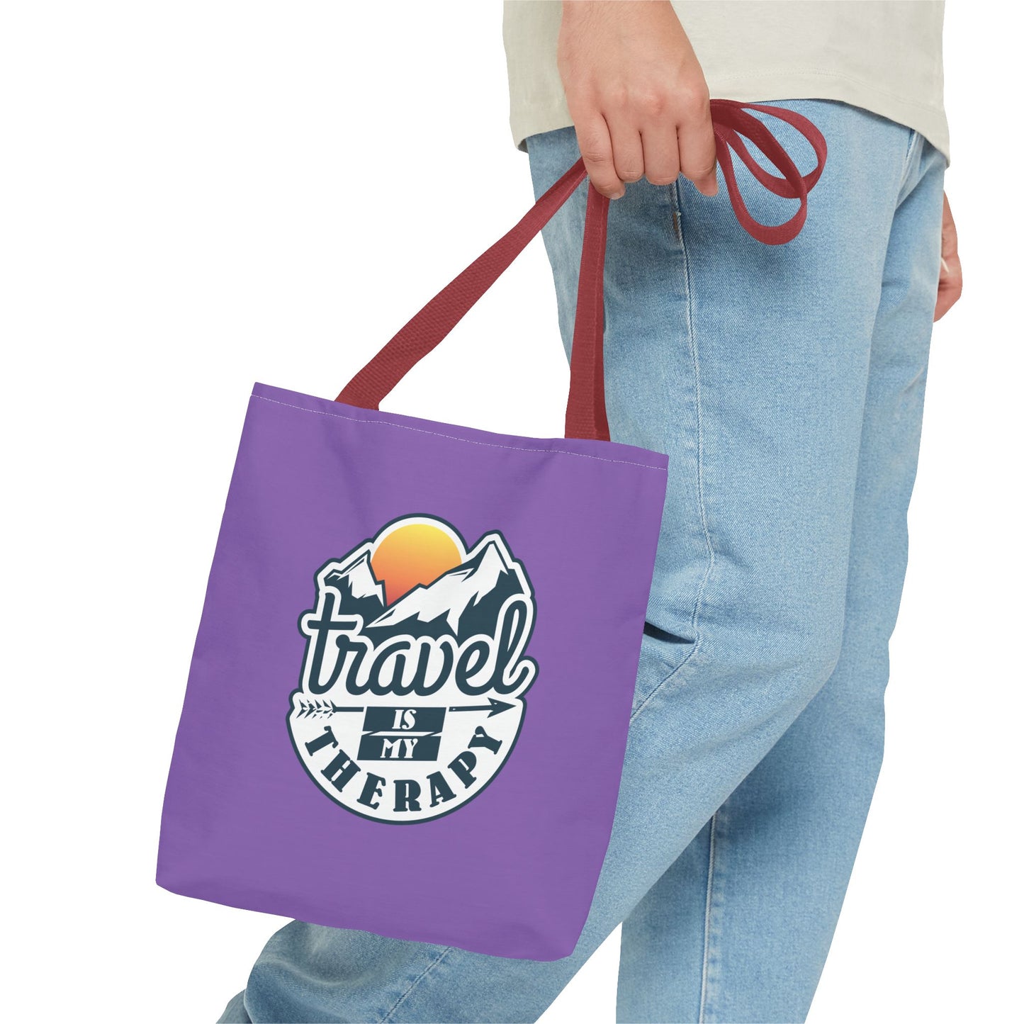 Travel Is My Therapy Tote Bag (AOP)