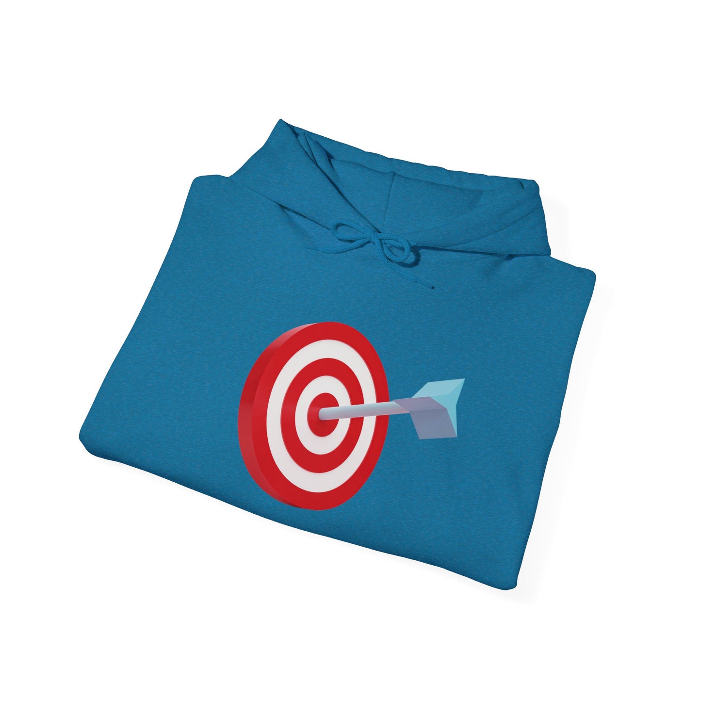 3d Render Arroe Hit The Center Of Target Or Goal Of Success Unisex Heavy Blend™ Hooded Sweatshirt