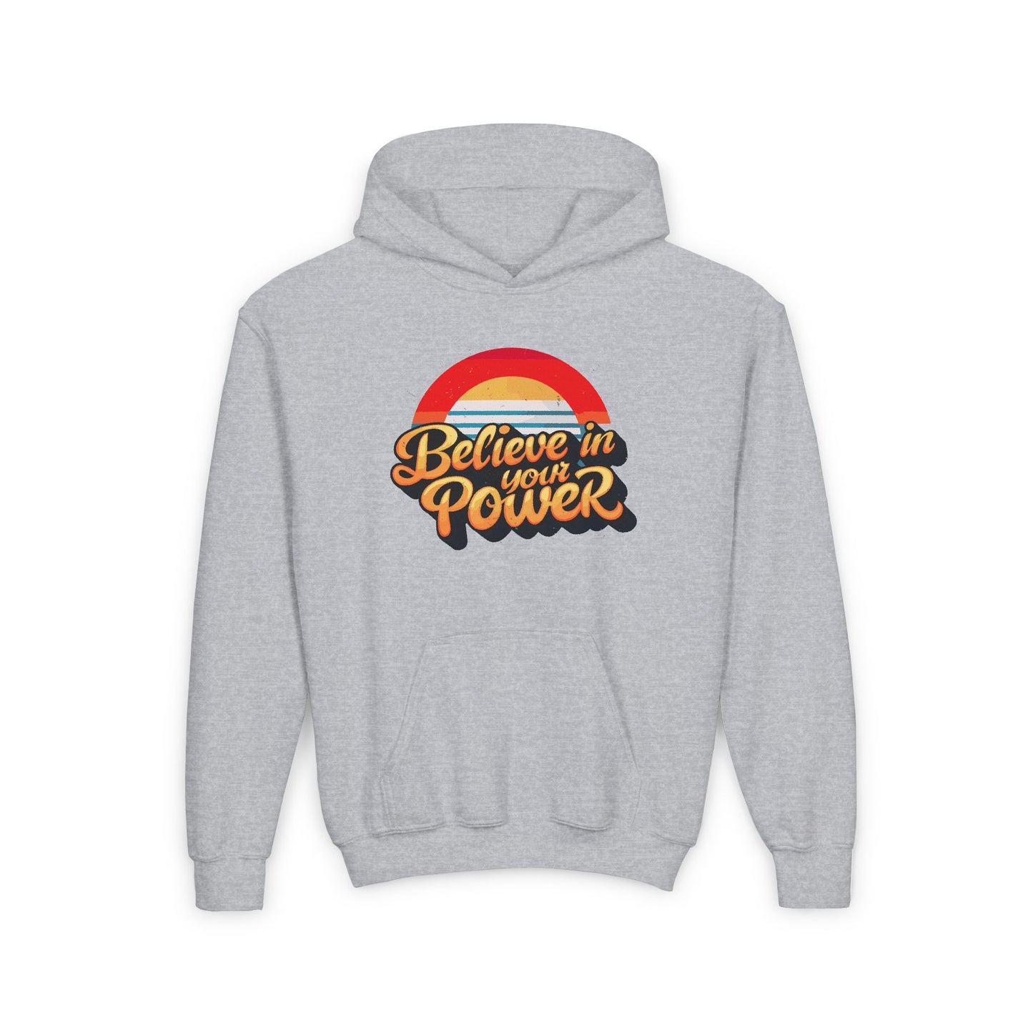 Believe In Your Power Youth Heavy Blend Hooded Sweatshirt