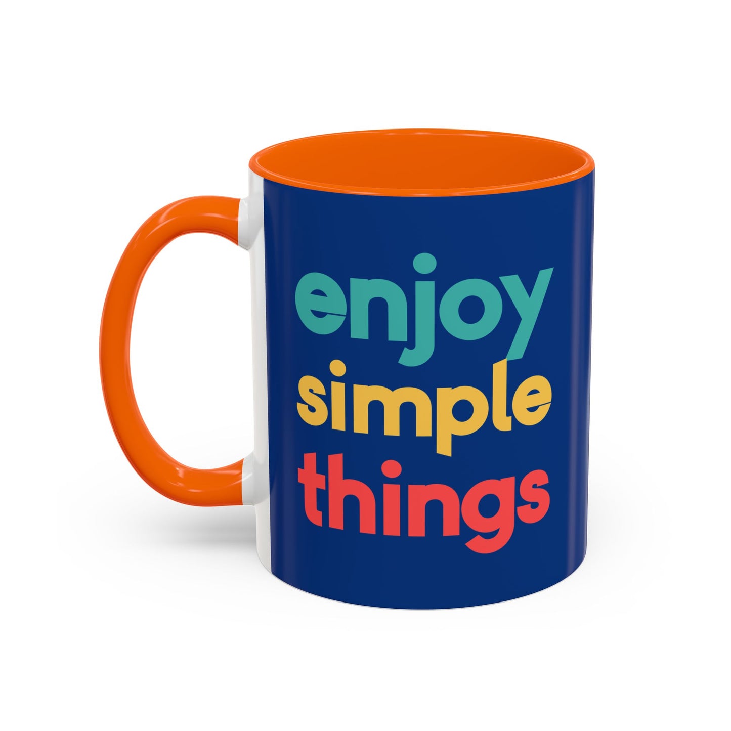 Enjoy Simple Things Accent Coffee Mug (11, 15oz)