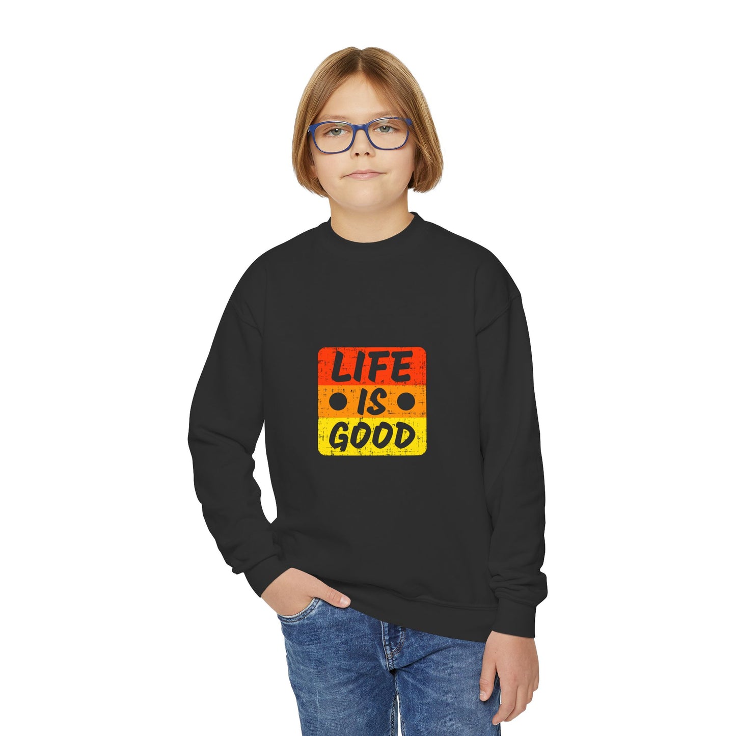 Life Is Good Youth Crewneck Sweatshirt