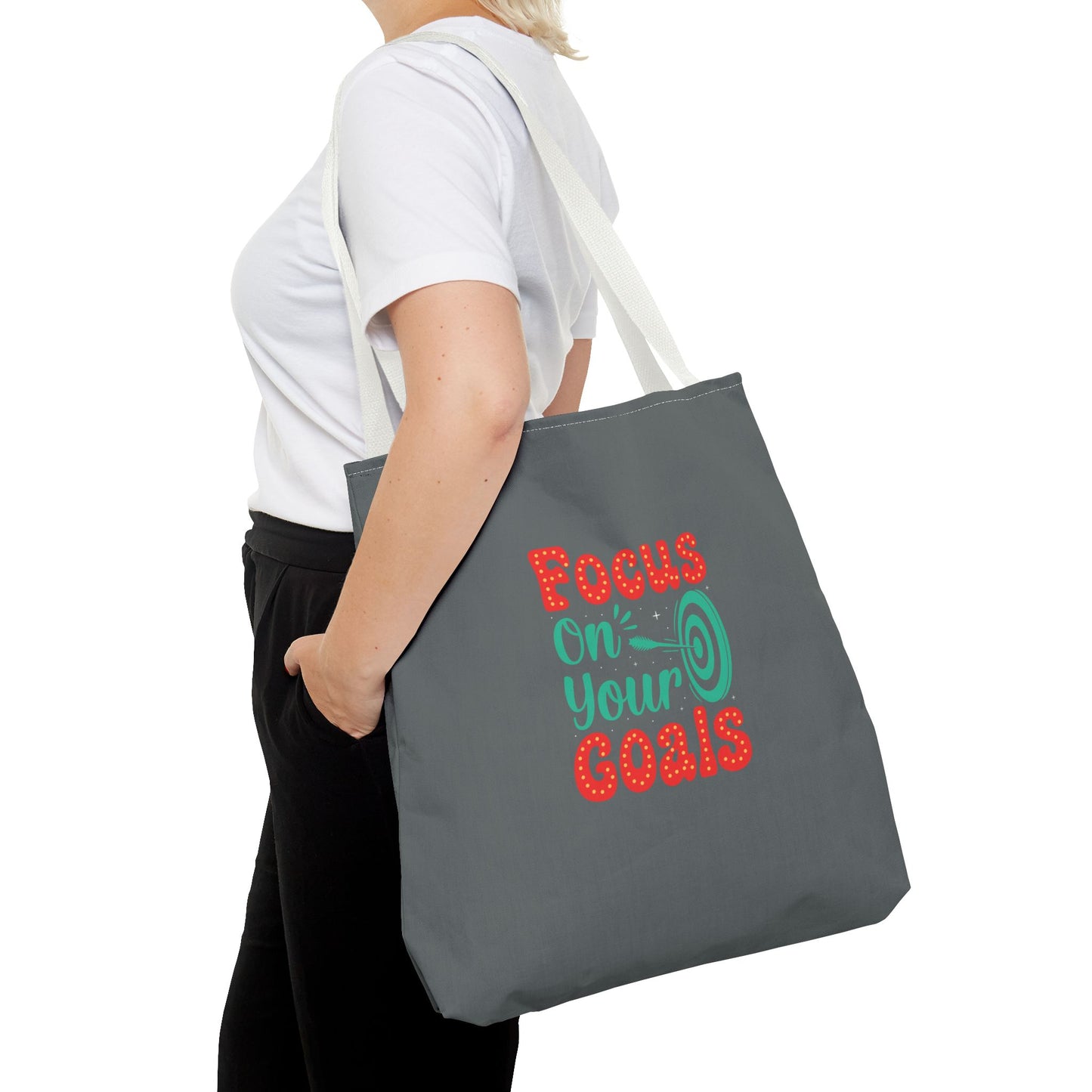 Focus On Your Goals Tote Bag (AOP)