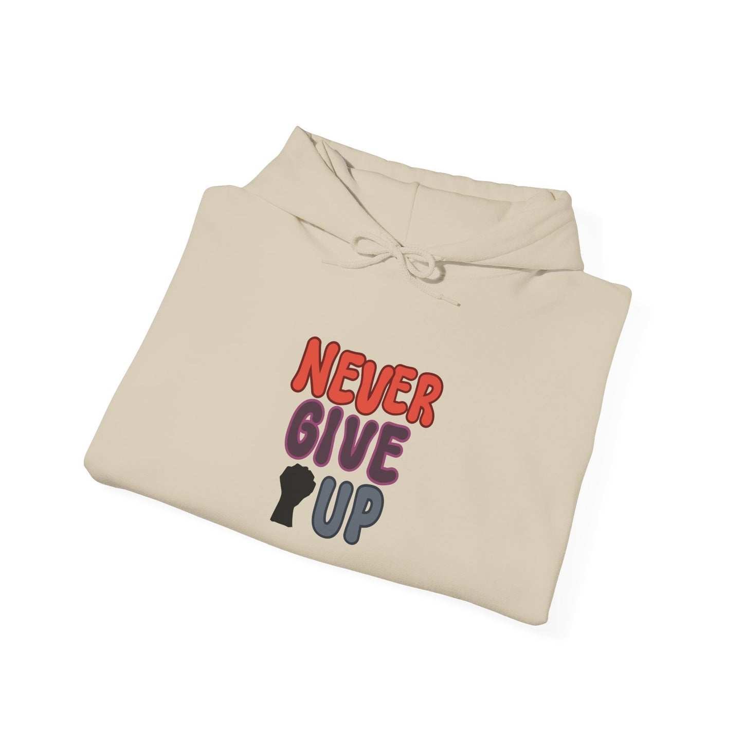 Never Give Up Unisex Heavy Blend™ Hooded Sweatshirt