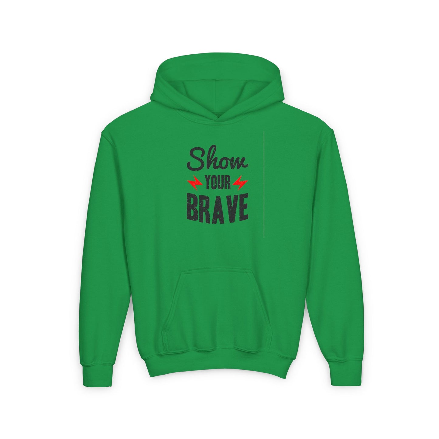 Show Your Brave Youth Heavy Blend Hooded Sweatshirt