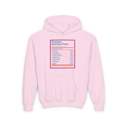 Success Nutrition Facts Youth Heavy Blend Hooded Sweatshirt