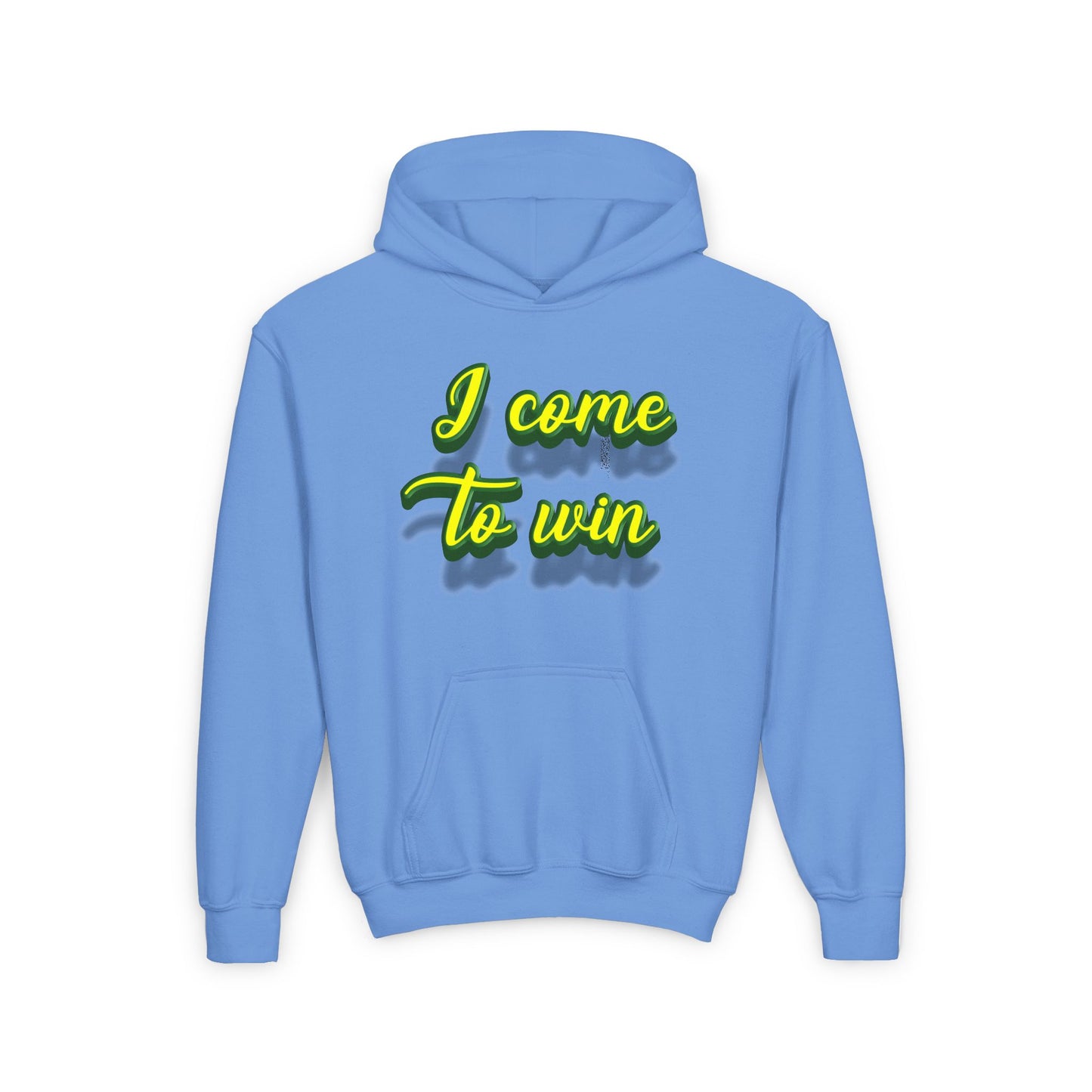 I Come To Win Youth Heavy Blend Hooded Sweatshirt