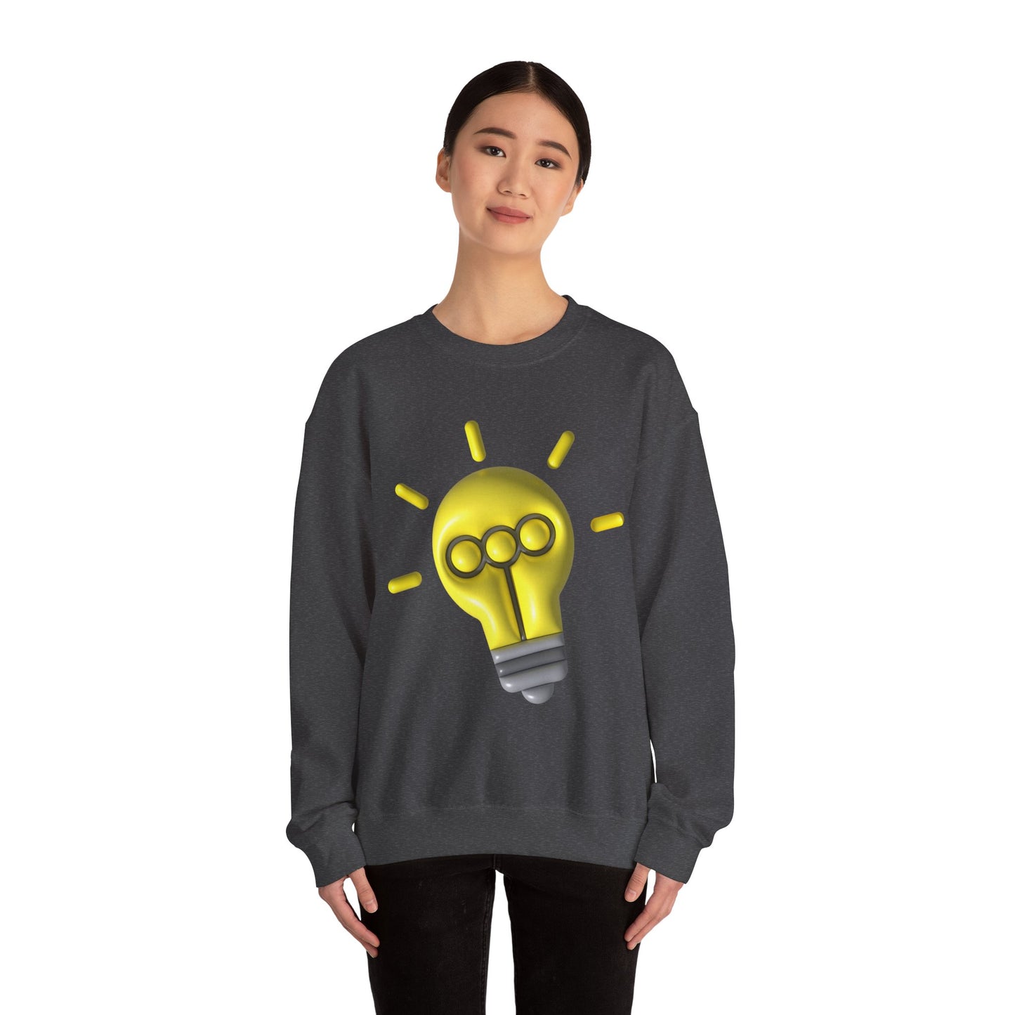 Inspire Idea Bulb Unisex Heavy Blend™ Crewneck Sweatshirt