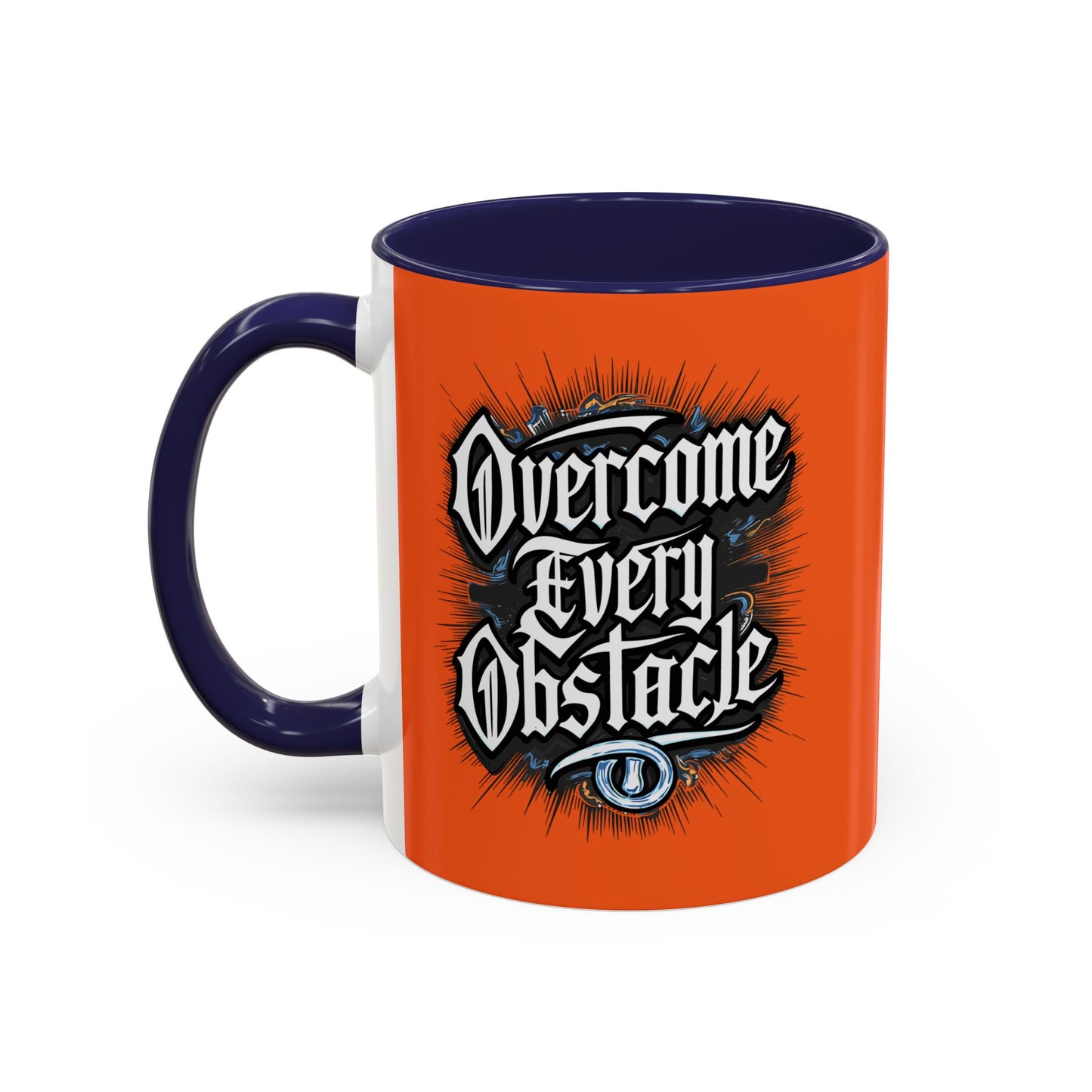 Overcome Every Obstacle Accent Coffee Mug (11, 15oz)