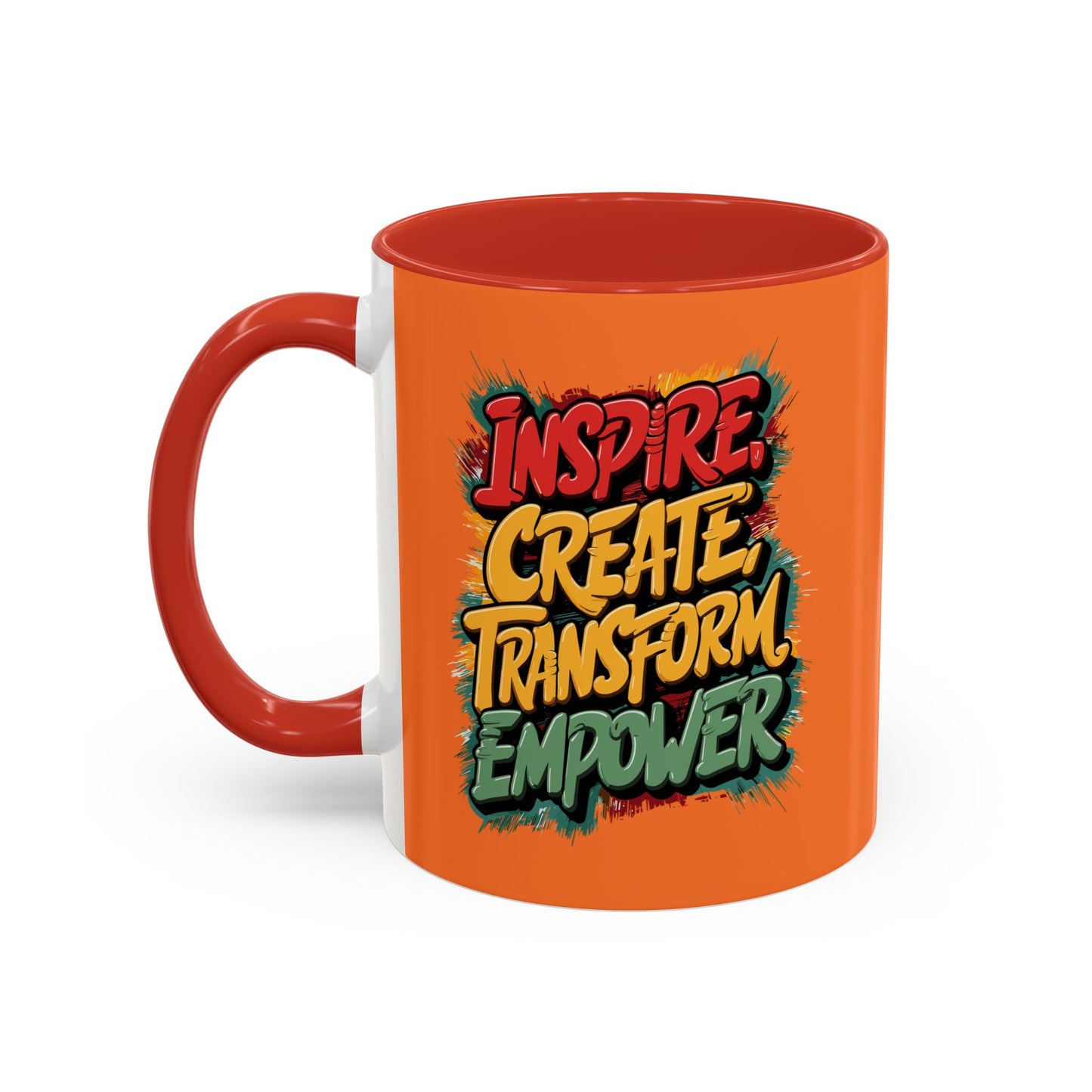 Inspire Create Transform Empower Accent Coffee Mug (11, 15oz)