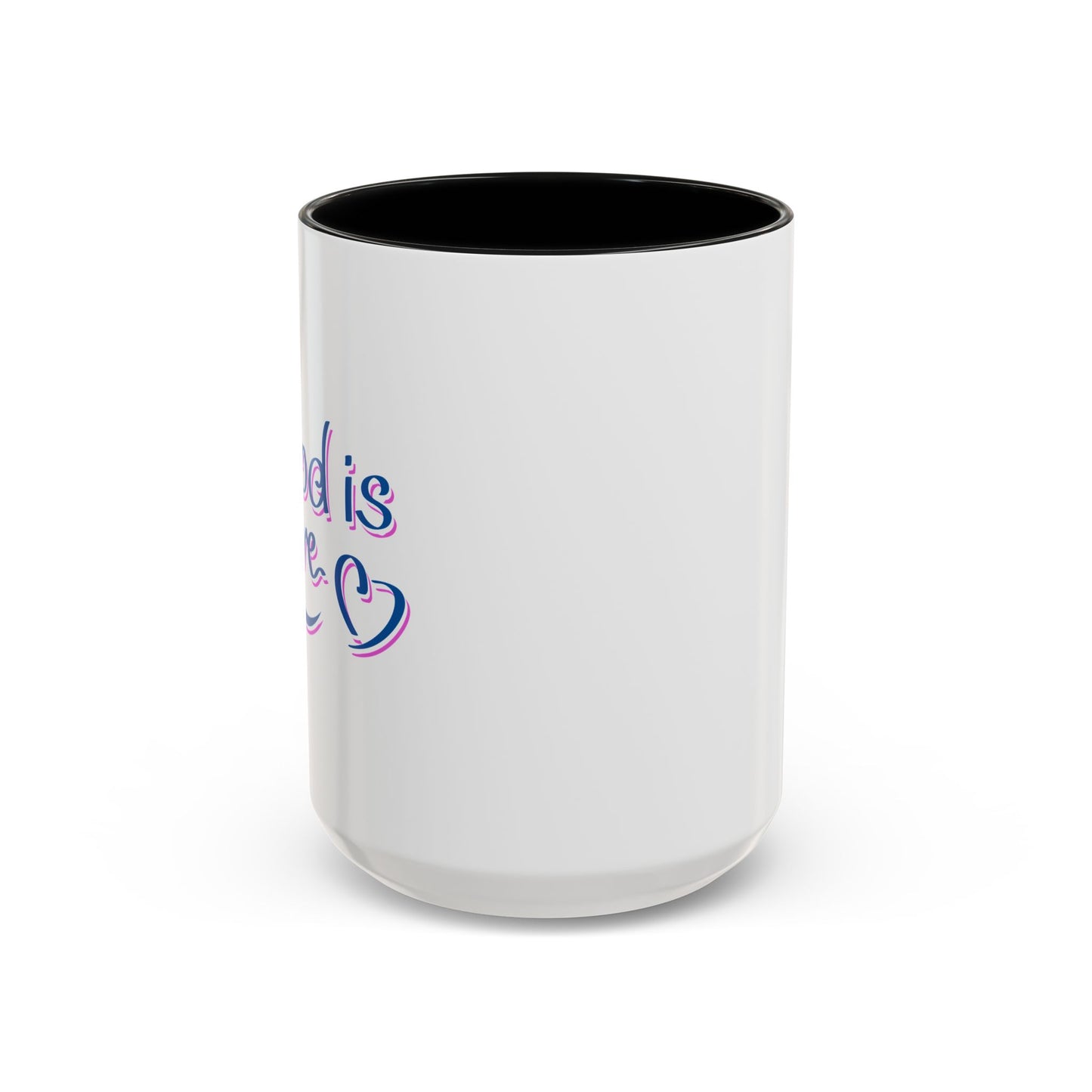 God Is Love Accent Coffee Mug (11, 15oz)