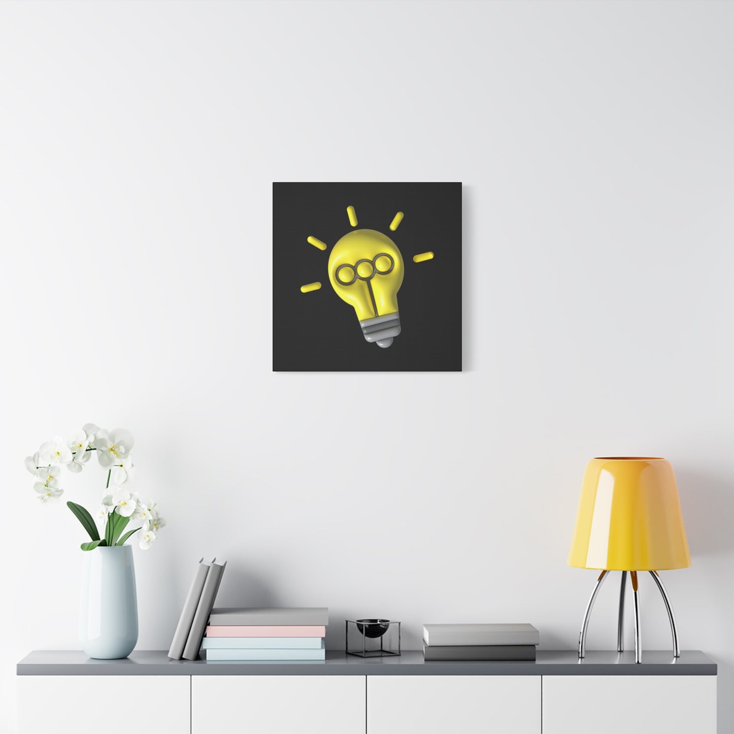 Light Bulb Matte Canvas, Stretched, 1.25"